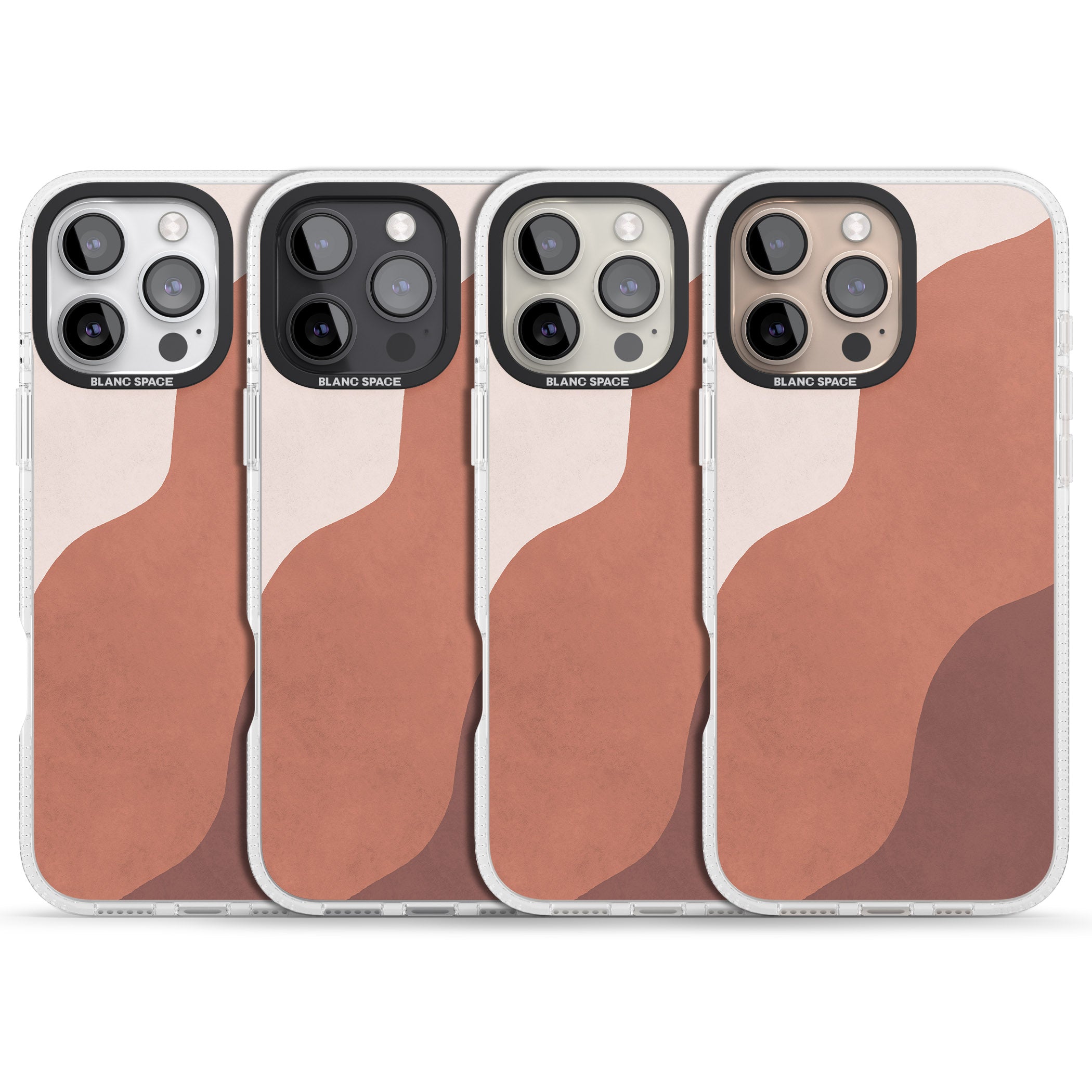 Lush Abstract Watercolour Design #3 iPhone 16 Pro Max / 16 Pro Clear Case Impact Air - Blanc Space