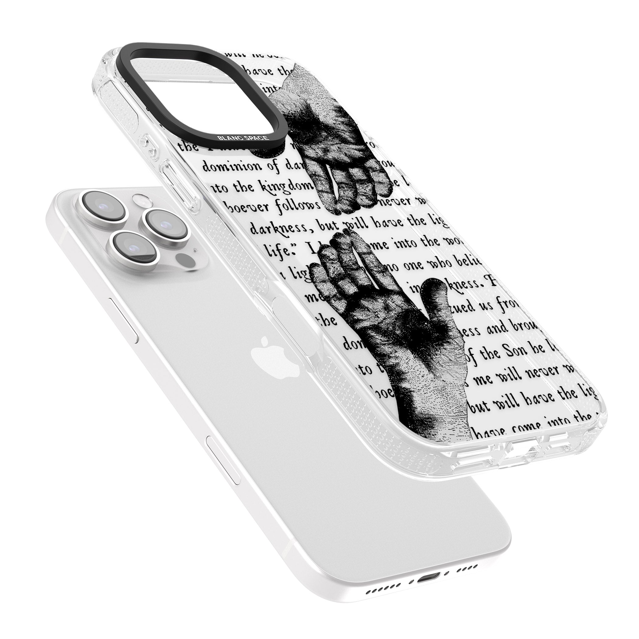 In Touch iPhone 16 Pro Max / 16 Pro Clear Case Impact Air - Blanc Space