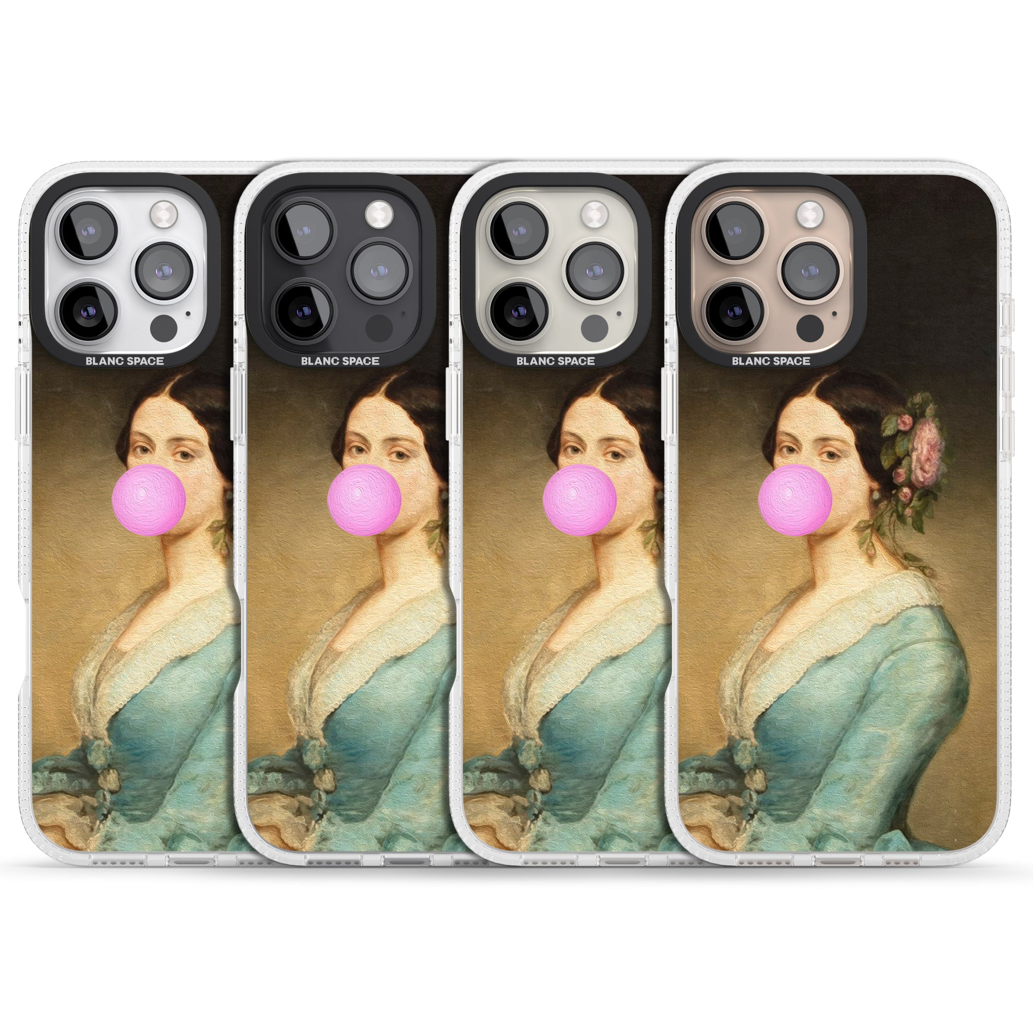 NOT SO ETIQUETTE iPhone 16 Pro Max / 16 Pro Clear Case Impact Air - Blanc Space