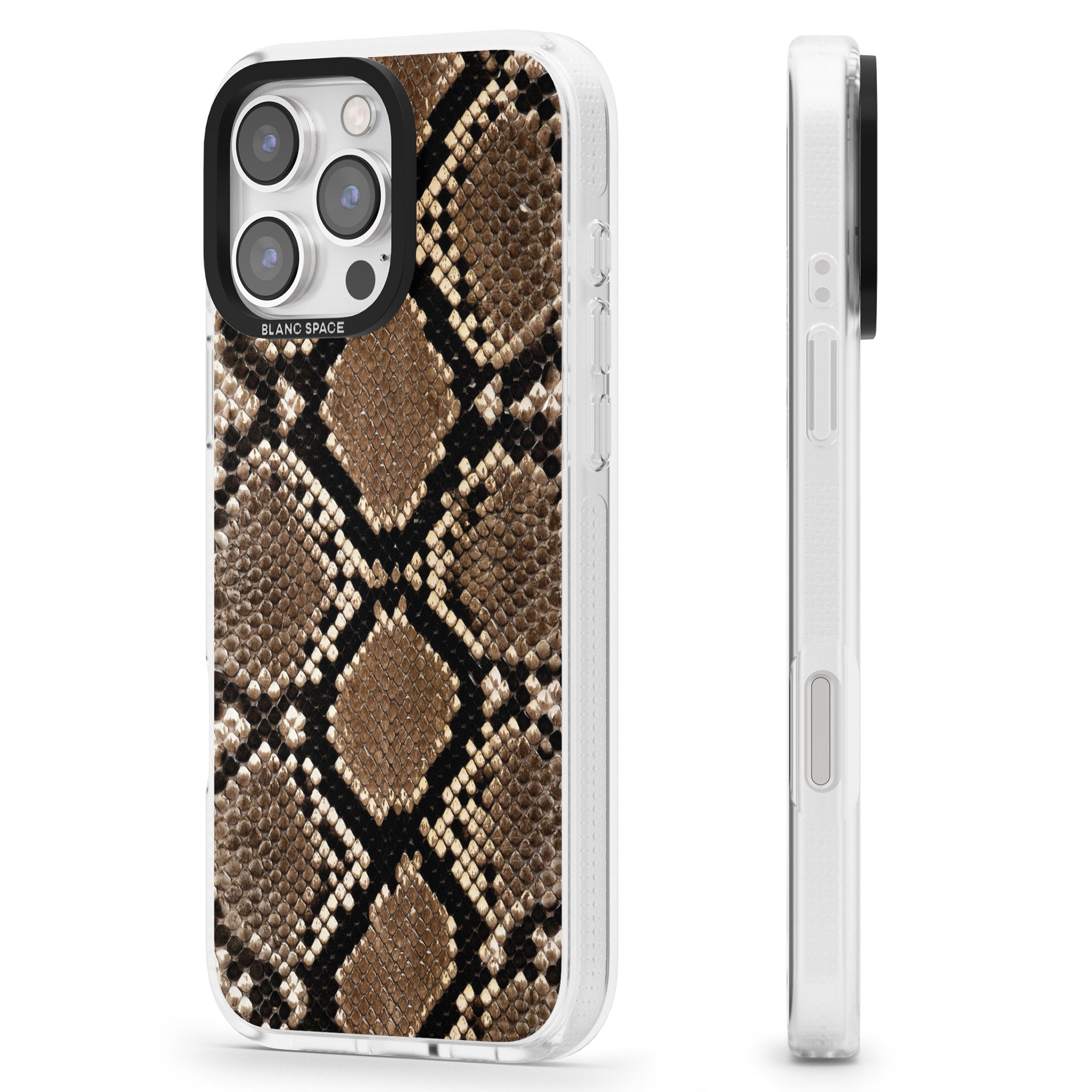Snakeskin iPhone 16 Pro Max / 16 Pro Clear Case Impact Air - Blanc Space