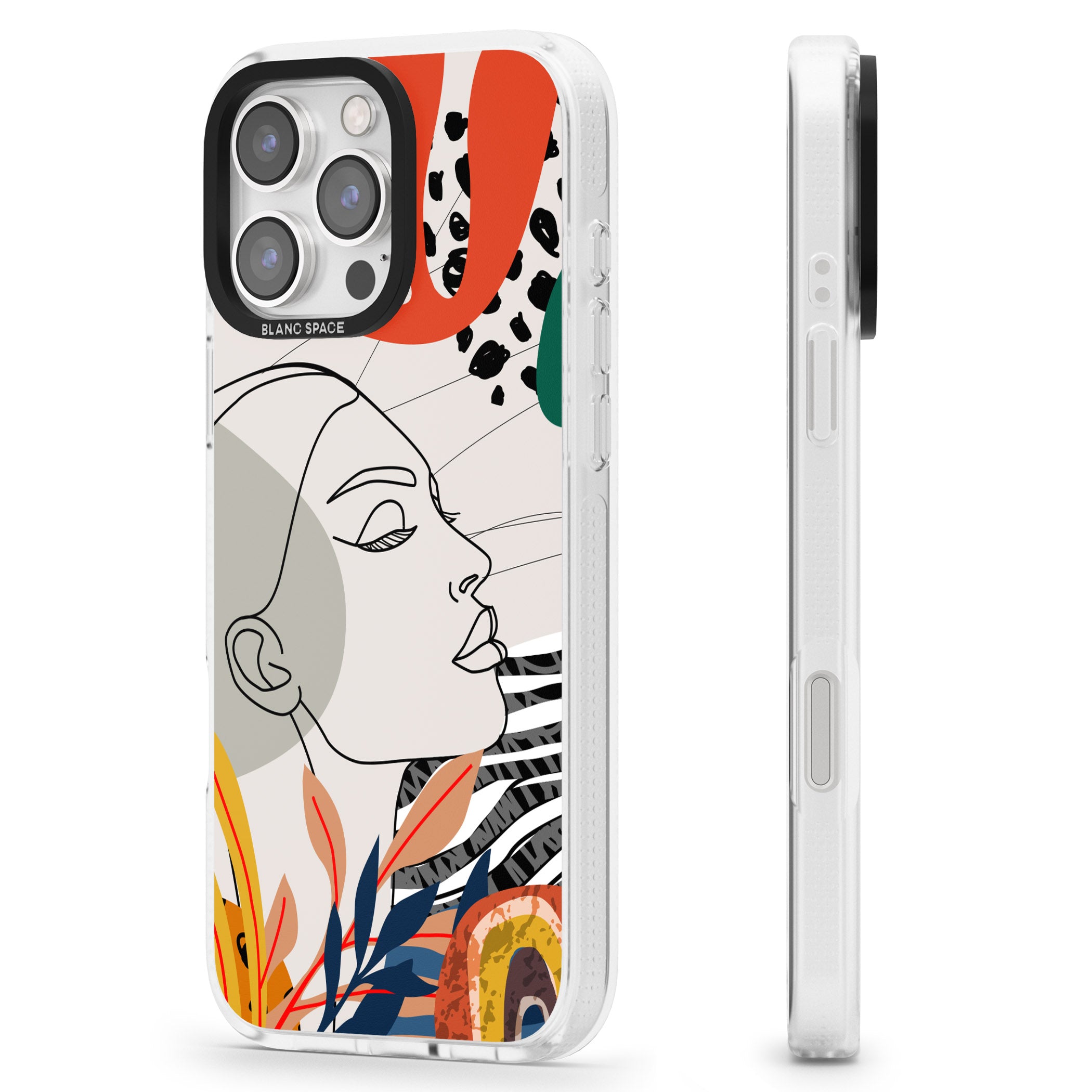 Girl Gone Wild iPhone 16 Pro Max / 16 Pro Clear Case Impact Air - Blanc Space