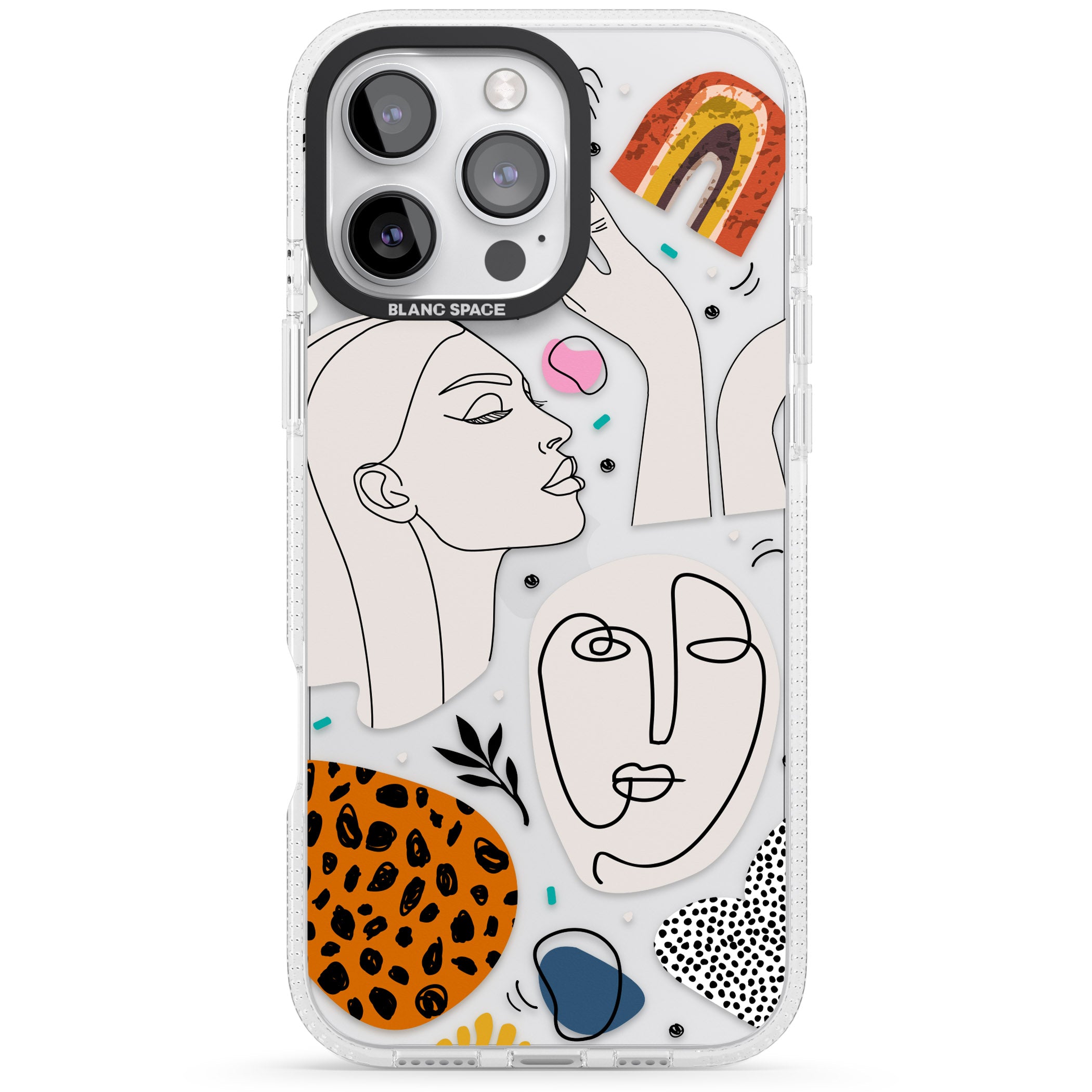The Scrapbook Freak iPhone 16 Pro Max / 16 Pro Clear Case Impact Air - Blanc Space