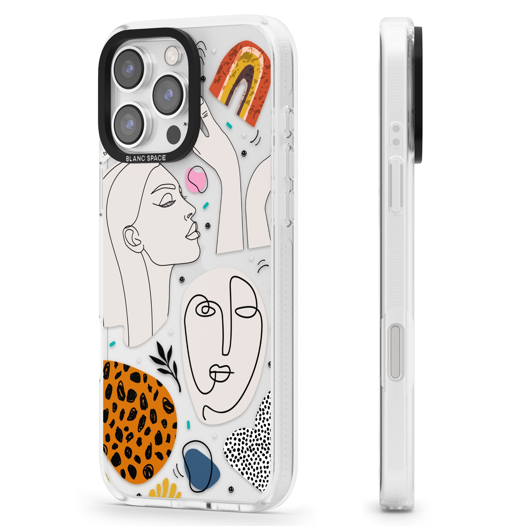 The Scrapbook Freak iPhone 16 Pro Max / 16 Pro Clear Case Impact Air - Blanc Space