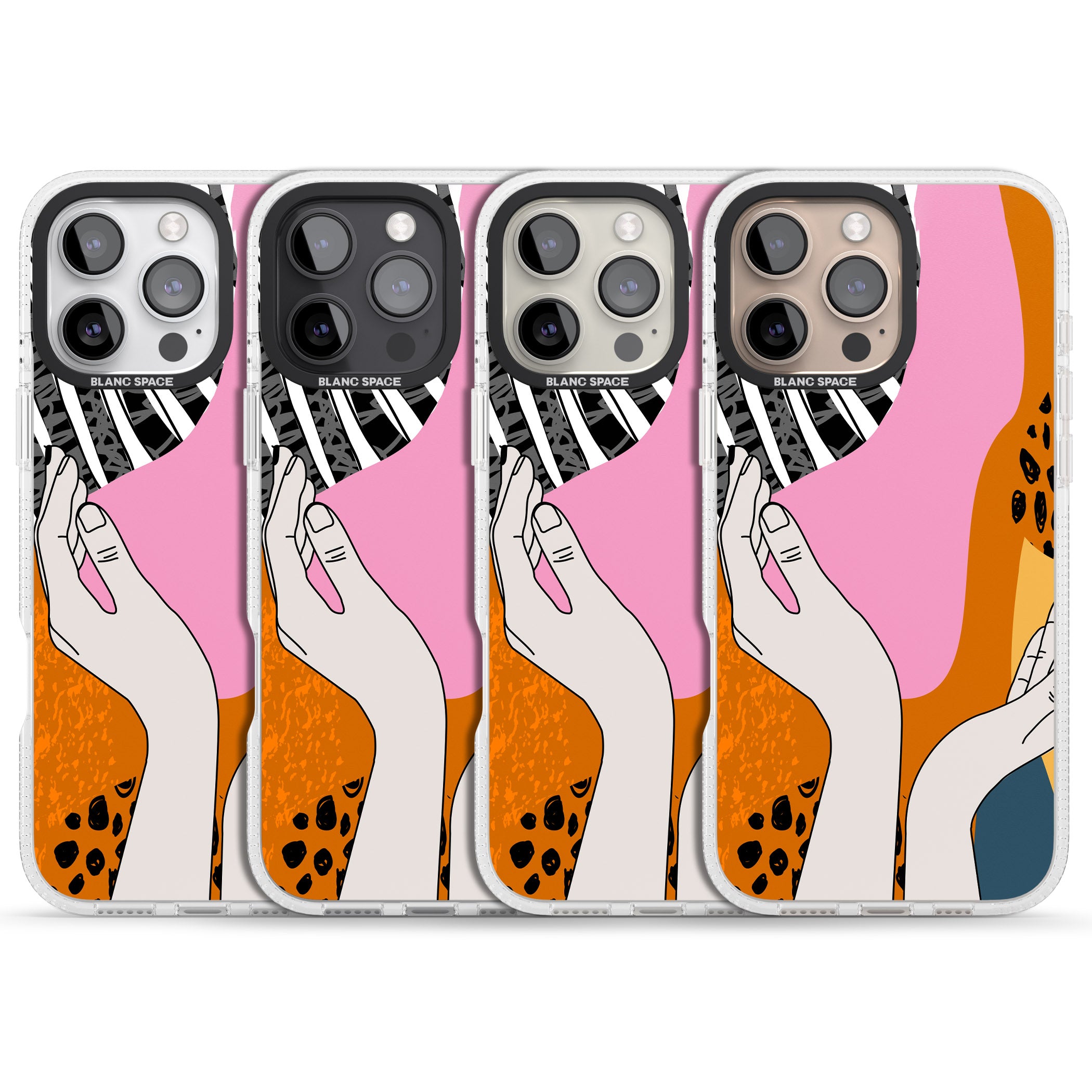 Catching Feels iPhone 16 Pro Max / 16 Pro Clear Case Impact Air - Blanc Space