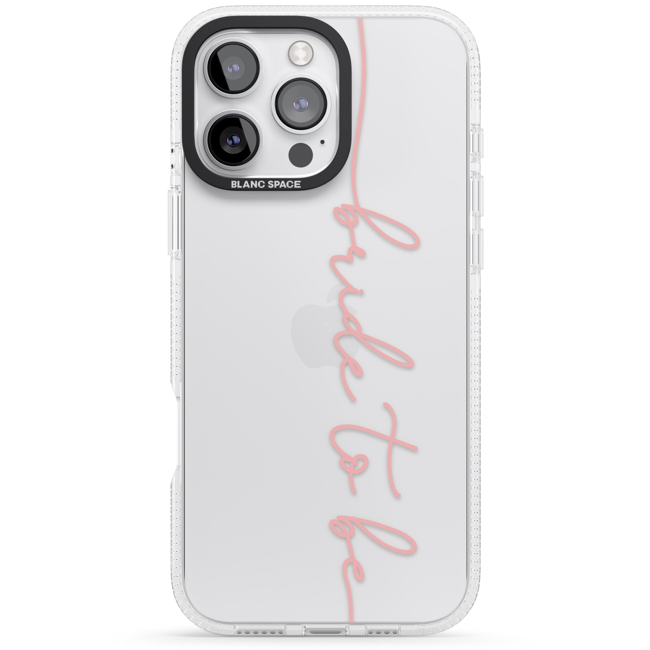 Bride to Be - Transparent Wedding Design iPhone 16 Pro Max / 16 Pro Clear Case Impact Air - Blanc Space