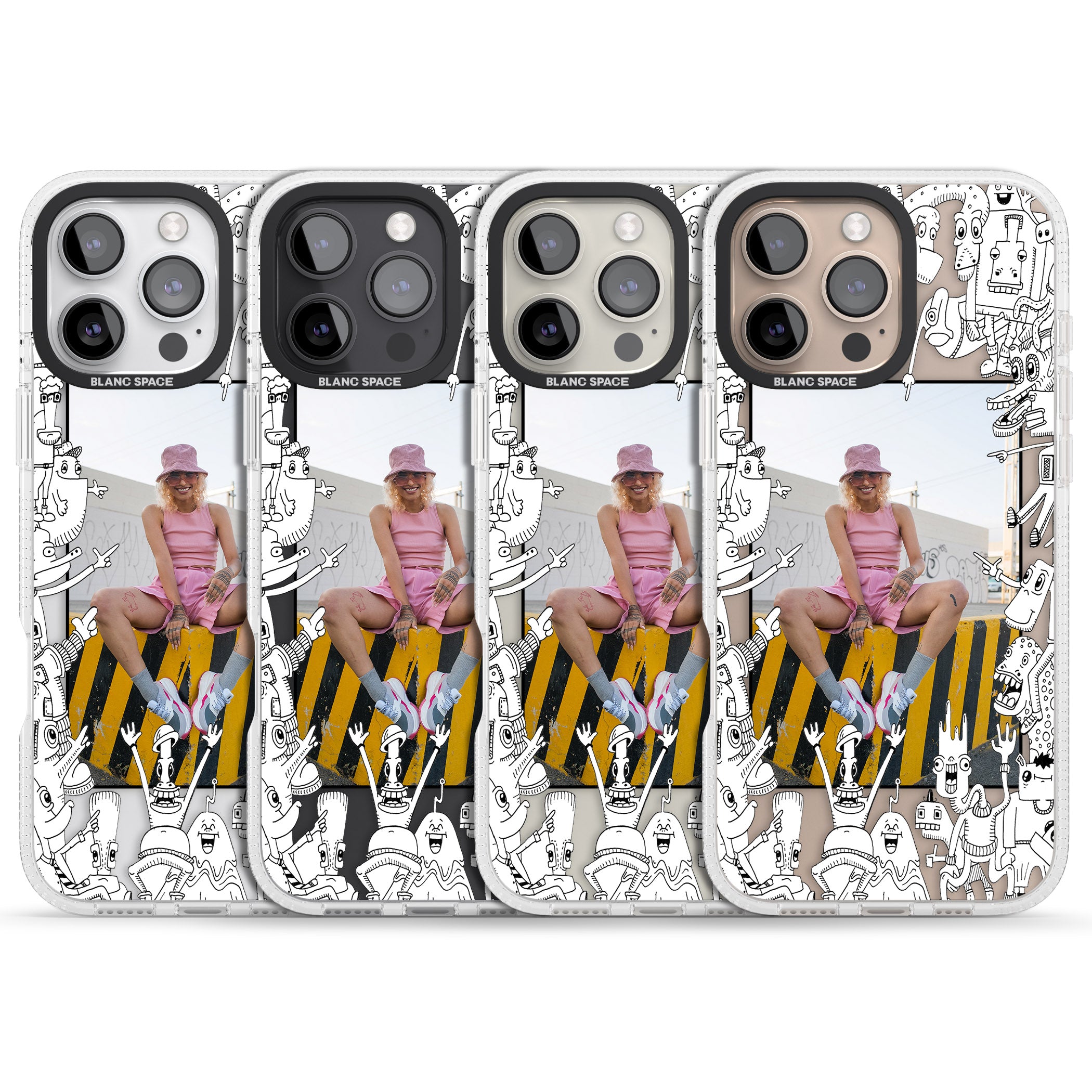 Personalised Look At This Photo Case iPhone 16 Pro Max / 16 Pro Clear Case Impact Air - Blanc Space
