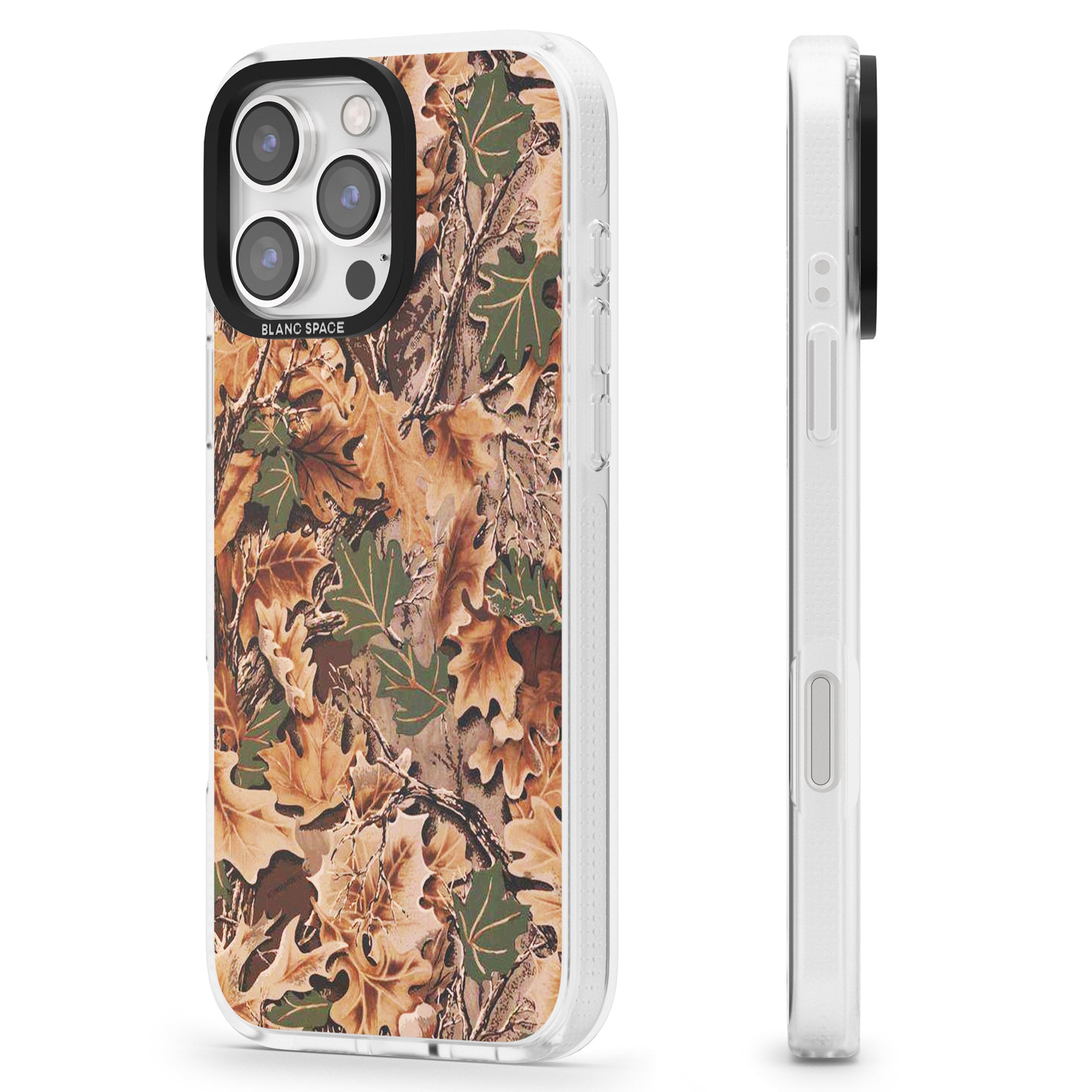 Realtree Camo iPhone 16 Pro Max / 16 Pro Clear Case Impact Air - Blanc Space