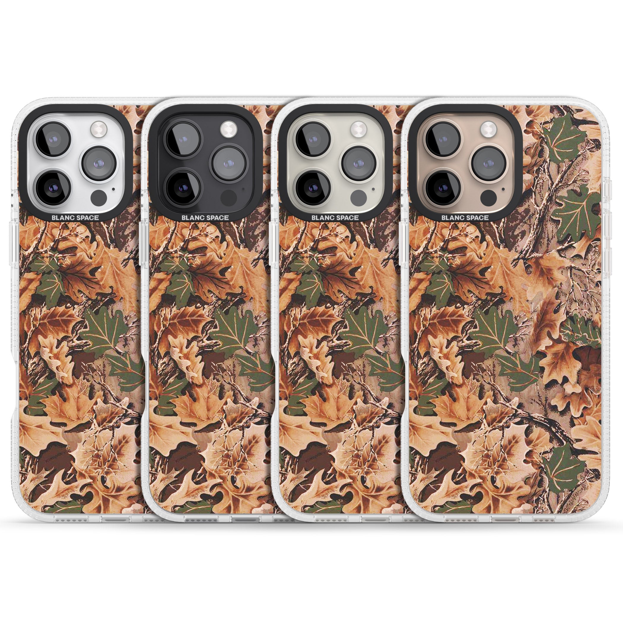 Realtree Camo iPhone 16 Pro Max / 16 Pro Clear Case Impact Air - Blanc Space