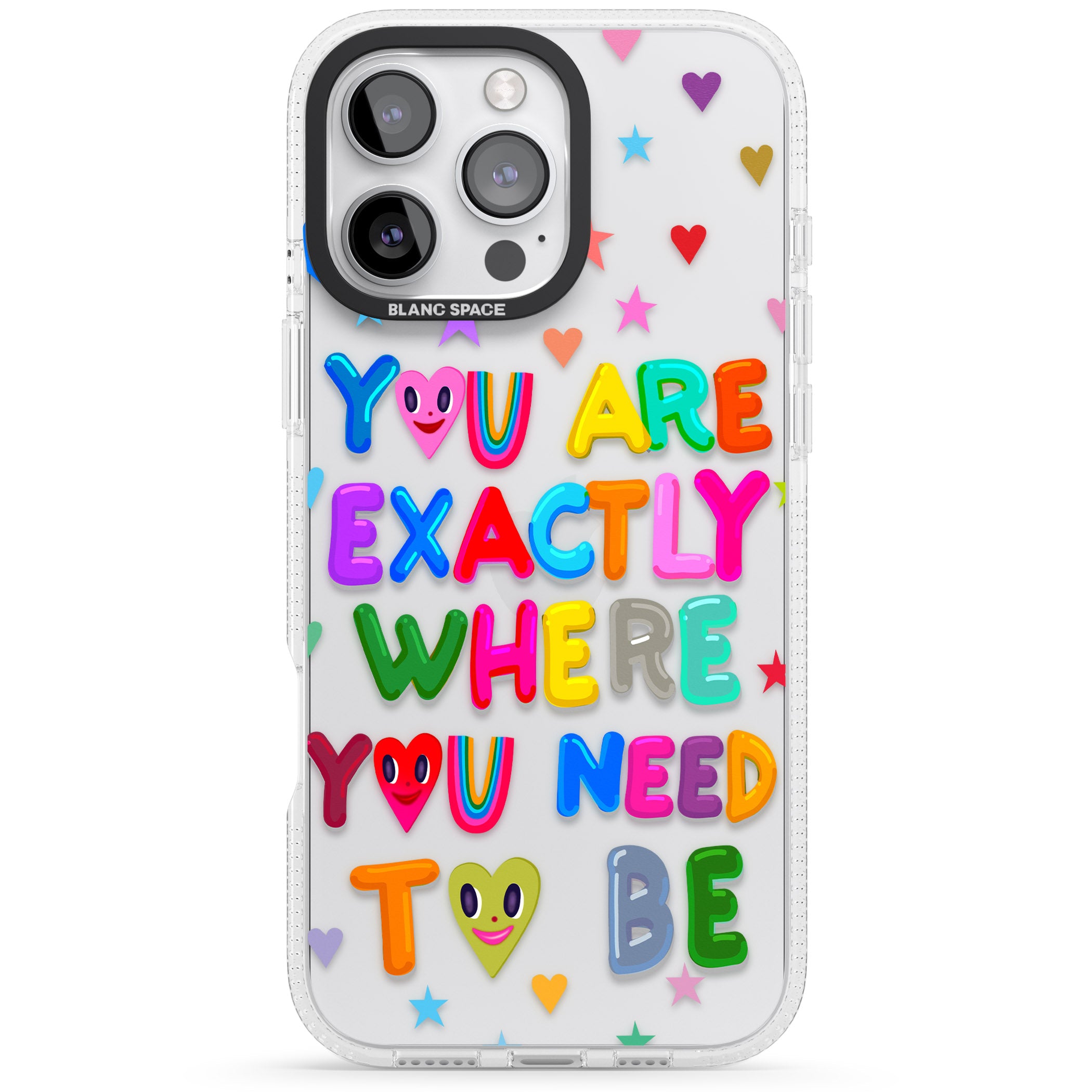 Exactly Where You Need To be iPhone 16 Pro Max / 16 Pro Clear Case Impact Air - Blanc Space
