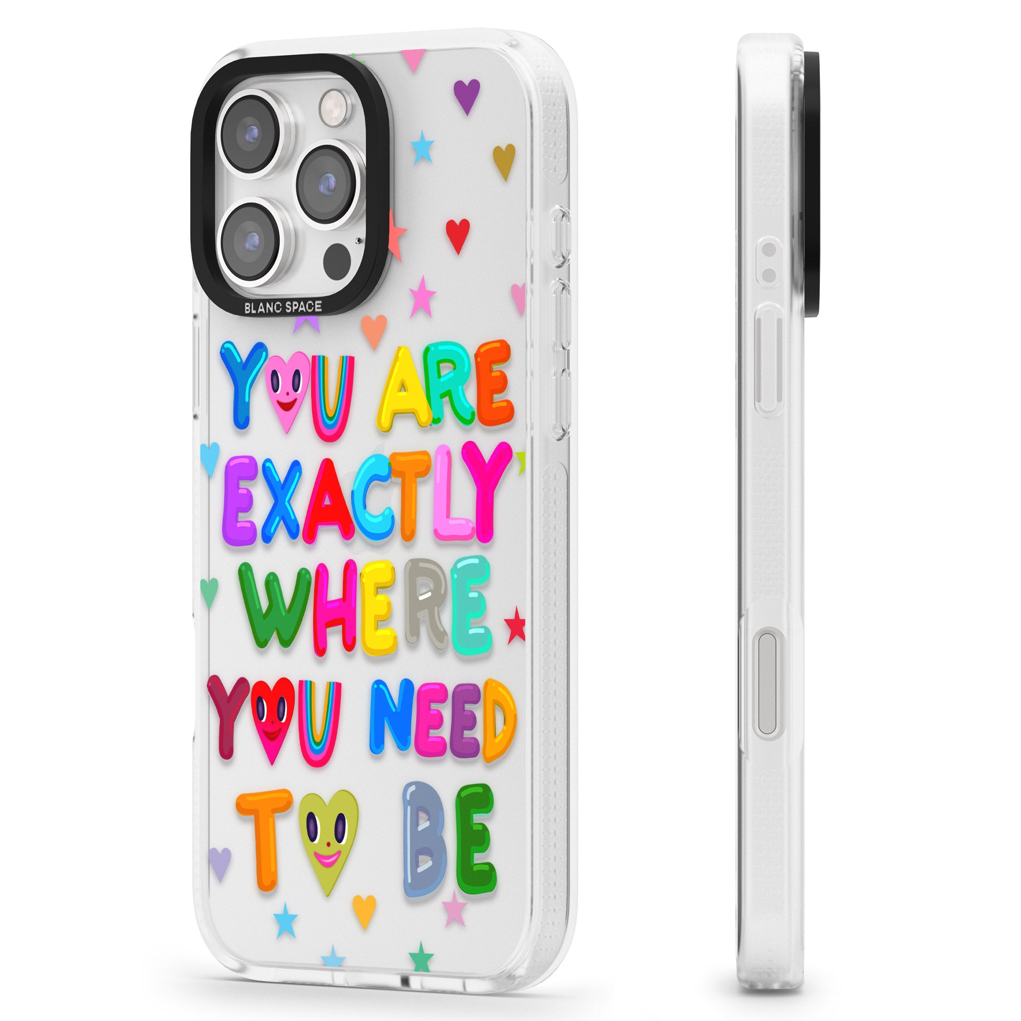 Exactly Where You Need To be iPhone 16 Pro Max / 16 Pro Clear Case Impact Air - Blanc Space