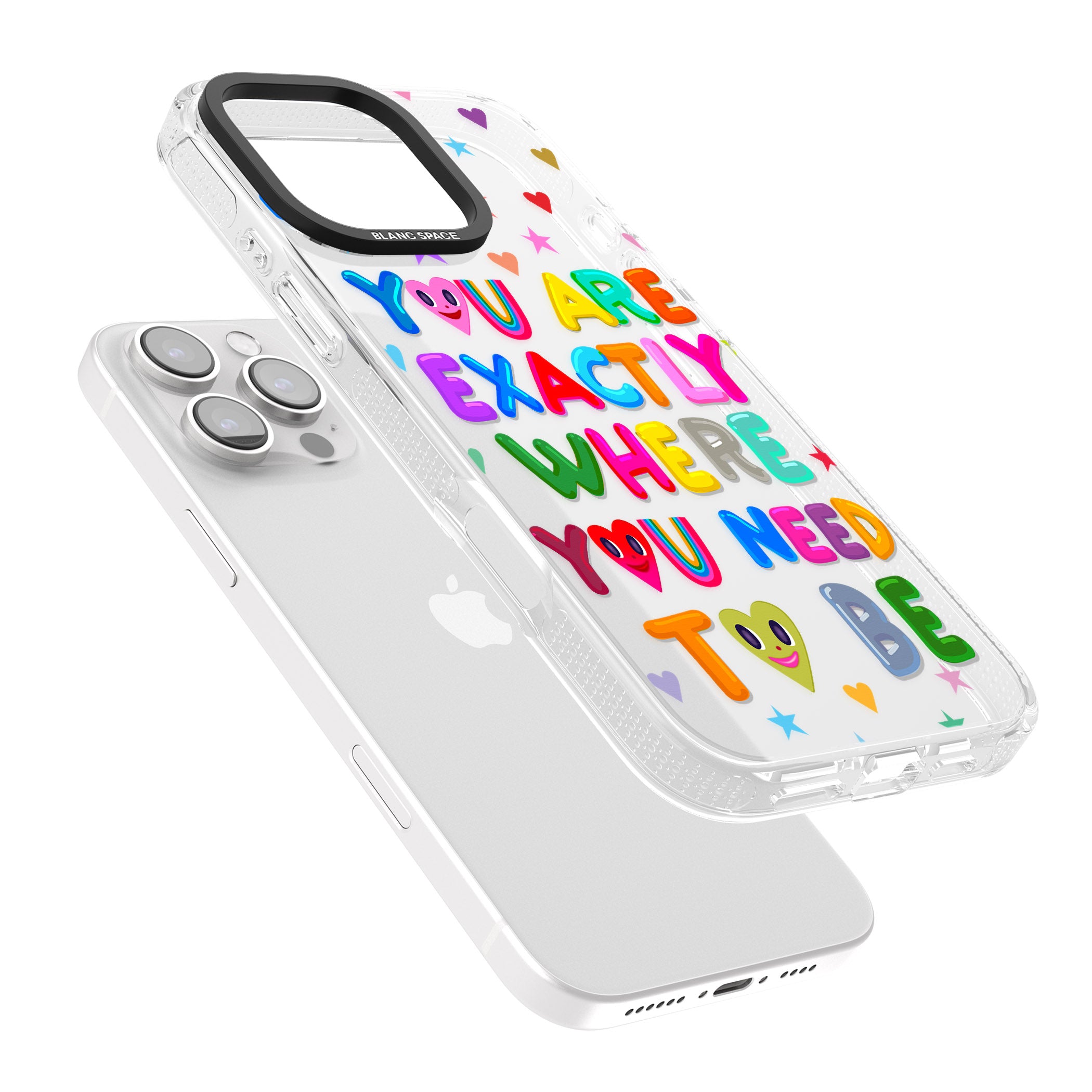 Exactly Where You Need To be iPhone 16 Pro Max / 16 Pro Clear Case Impact Air - Blanc Space