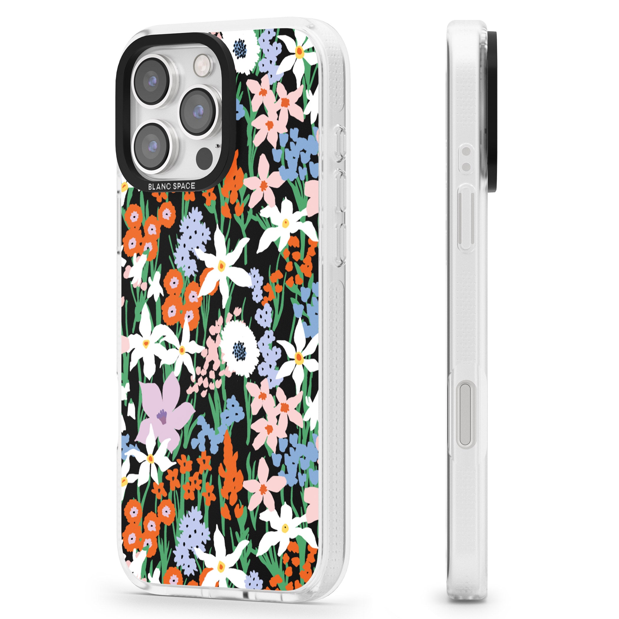 Springtime Meadow: Solid iPhone 16 Pro Max / 16 Pro Clear Case Impact Air - Blanc Space