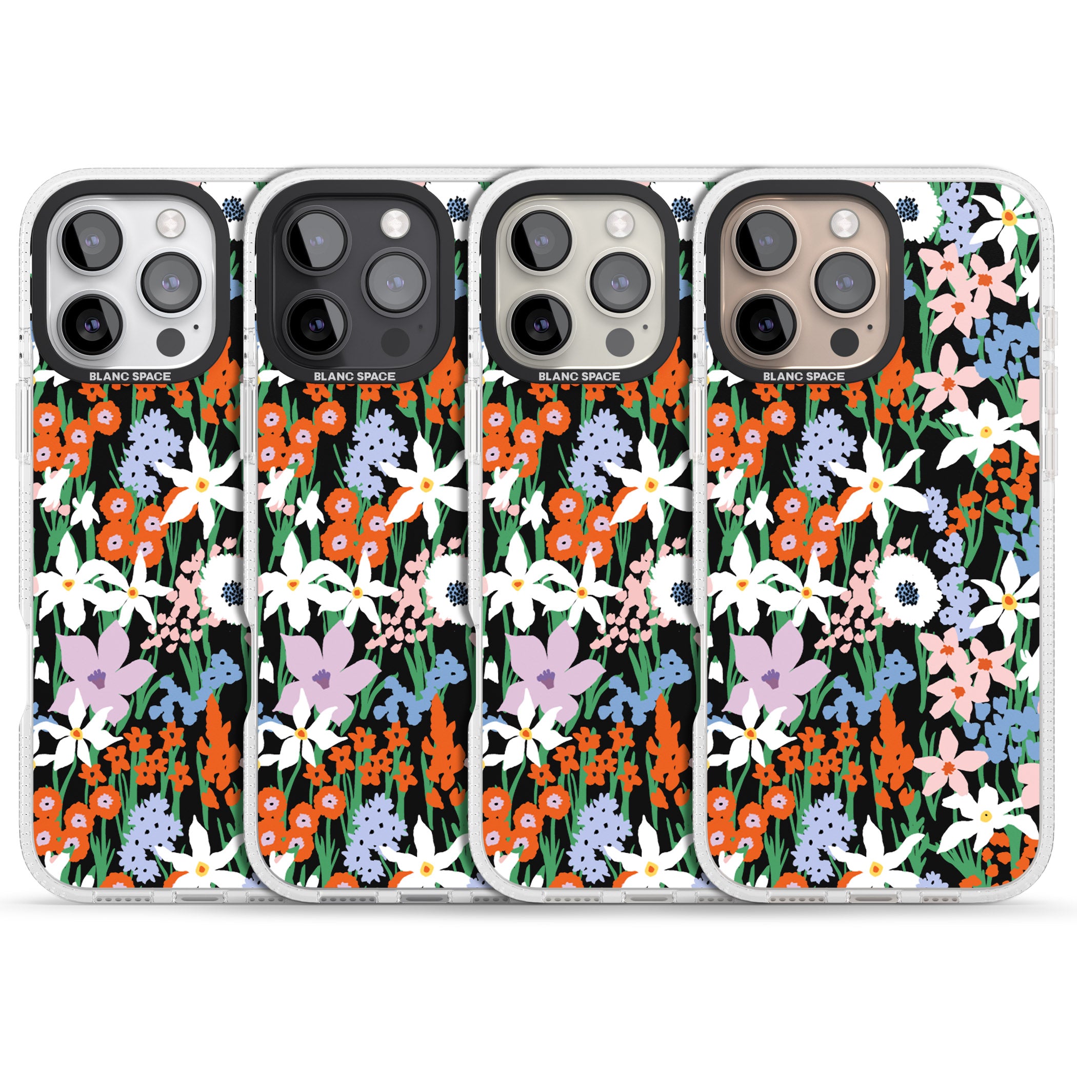 Springtime Meadow: Solid iPhone 16 Pro Max / 16 Pro Clear Case Impact Air - Blanc Space