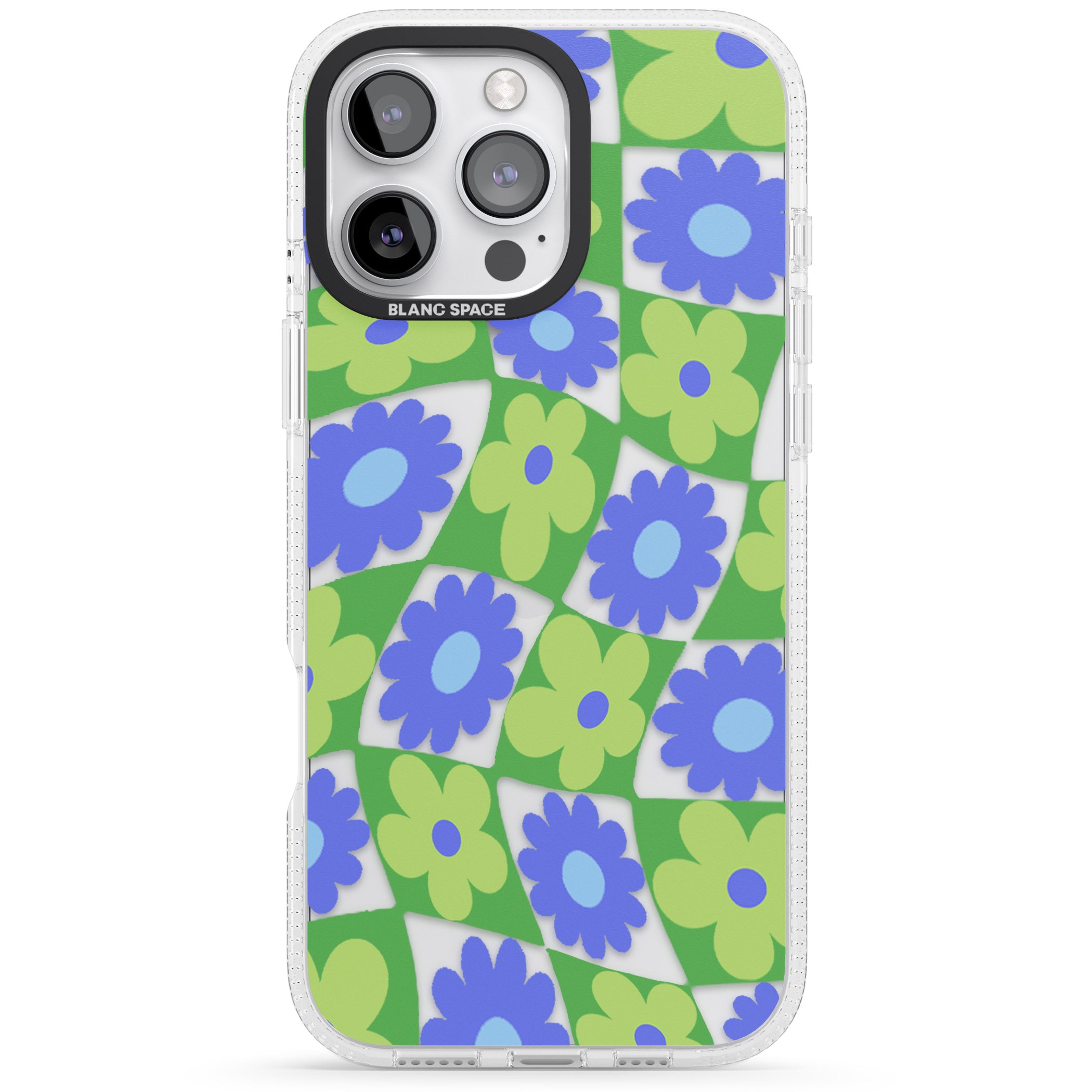 Garden Party iPhone 16 Pro Max / 16 Pro Clear Case Impact Air - Blanc Space