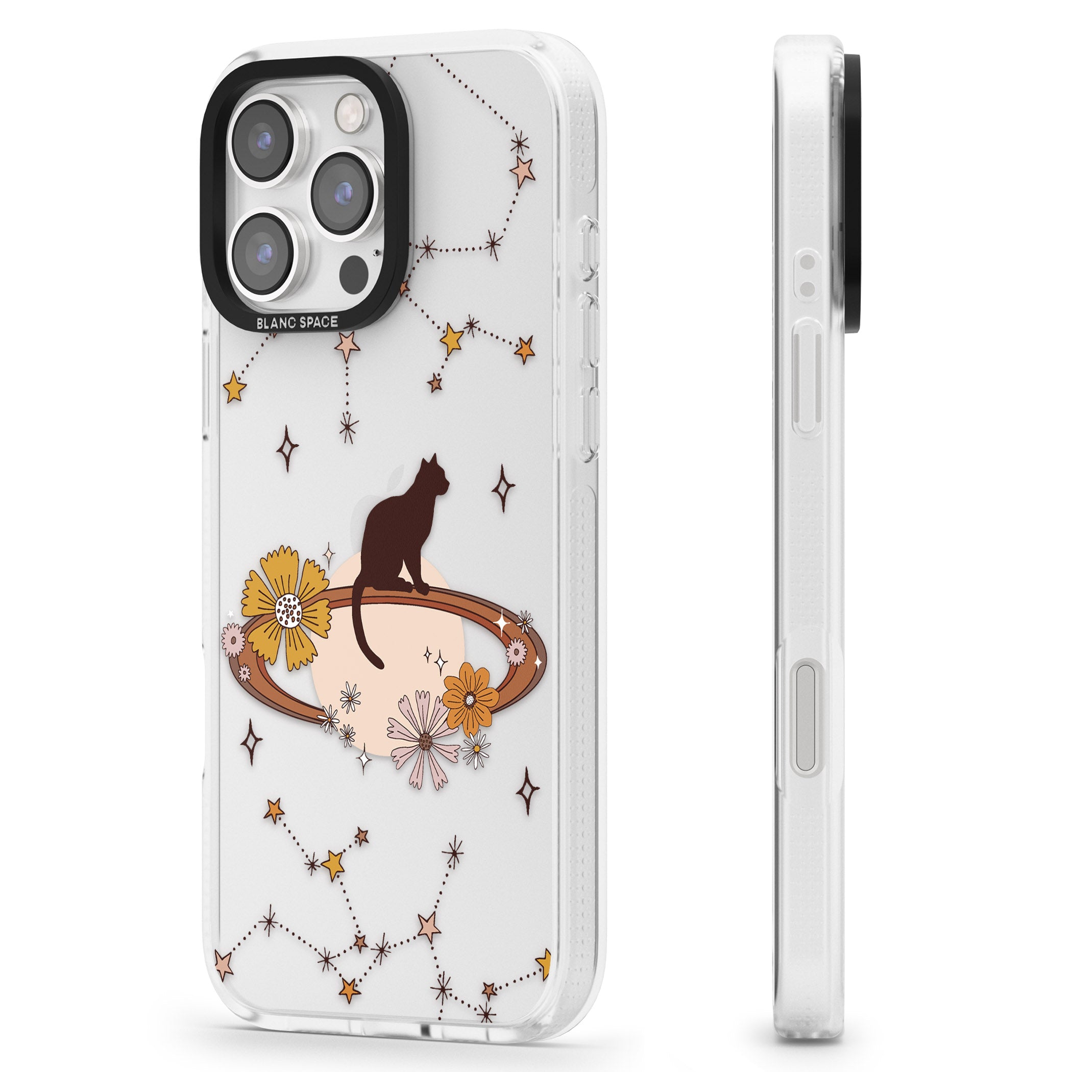 Feline Phenomenon iPhone 16 Pro Max / 16 Pro Clear Case Impact Air - Blanc Space