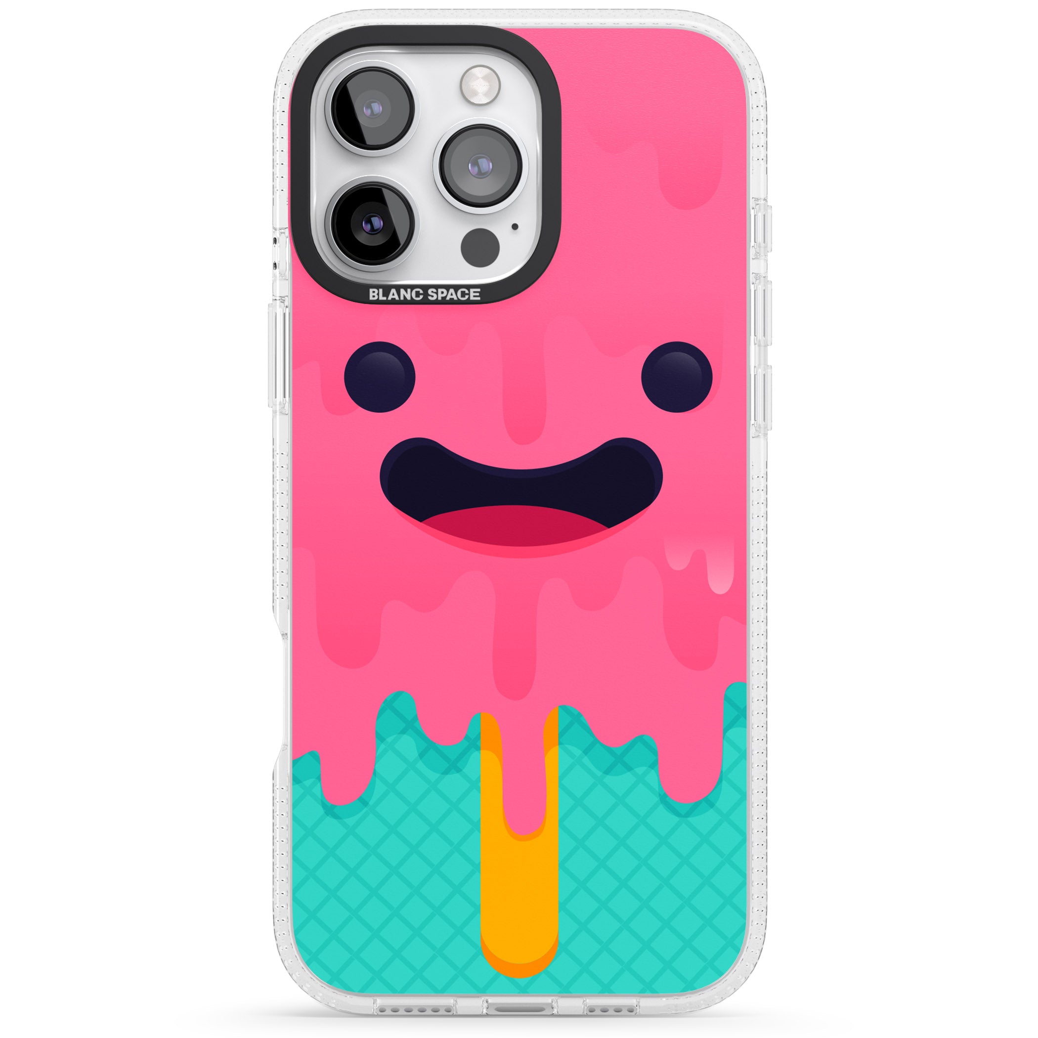 Ice Lolly iPhone 16 Pro Max / 16 Pro Clear Case Impact Air - Blanc Space