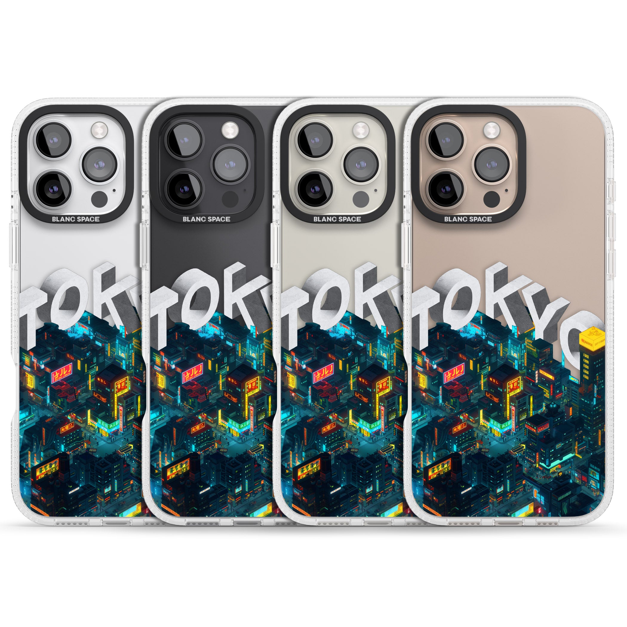 Tokyo iPhone 16 Pro Max / 16 Pro Clear Case Impact Air - Blanc Space