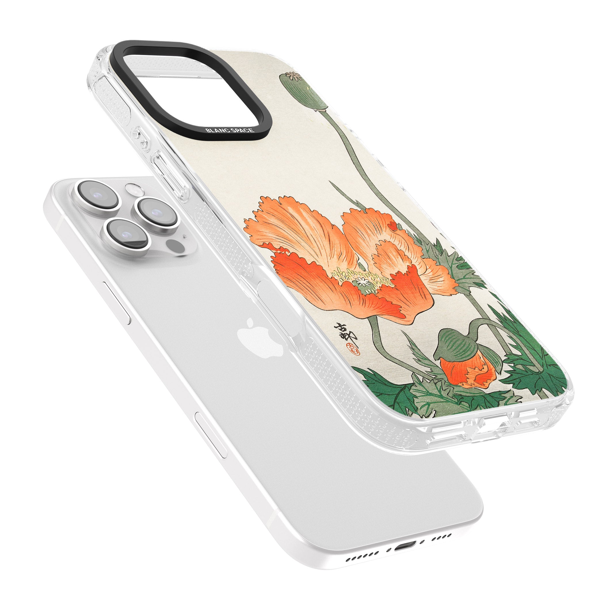 Birds and Plants by Ohara Koson iPhone 16 Pro Max / 16 Pro Clear Case Impact Air - Blanc Space