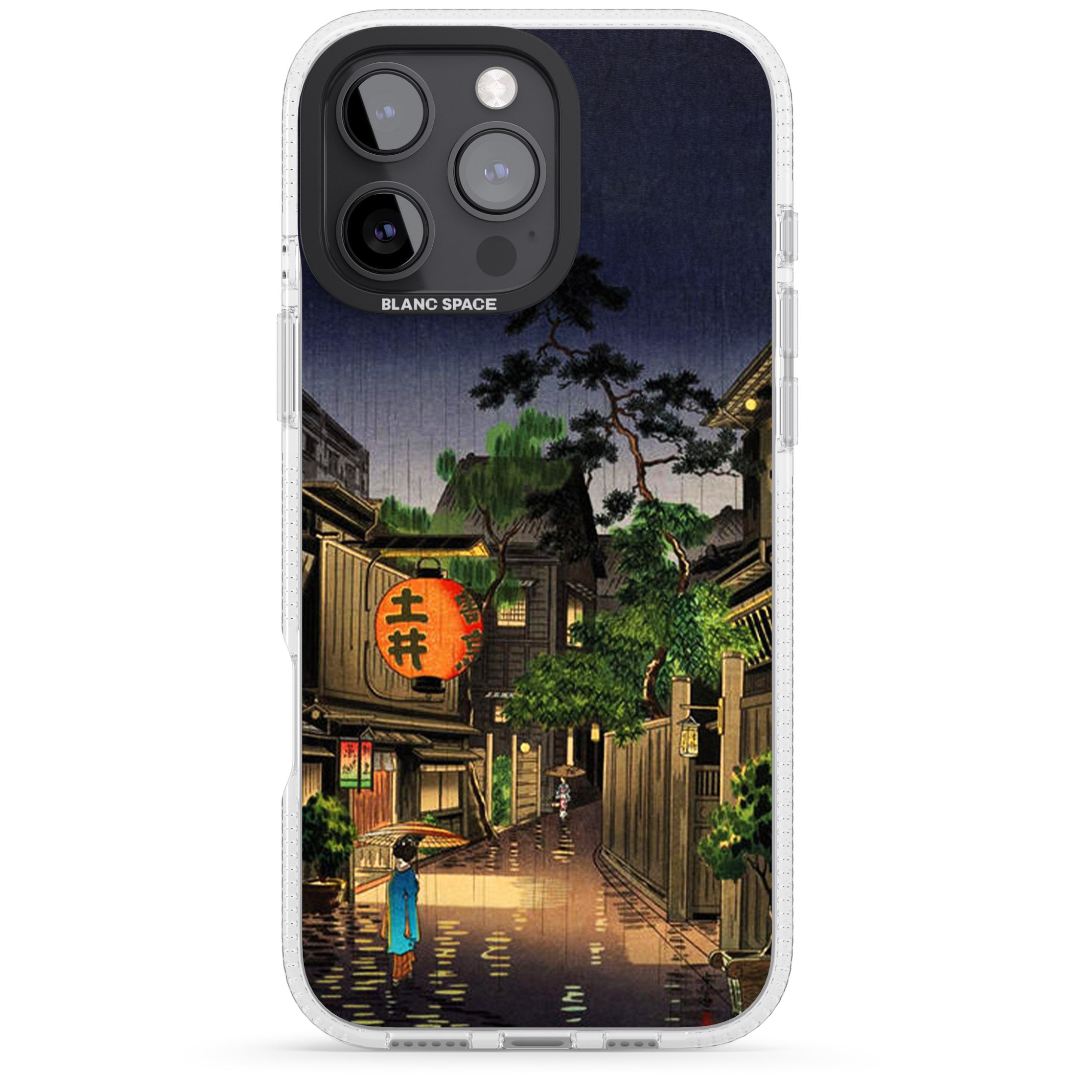 Evening in Ushigome iPhone 16 Pro Max / 16 Pro Clear Case Impact Air - Blanc Space