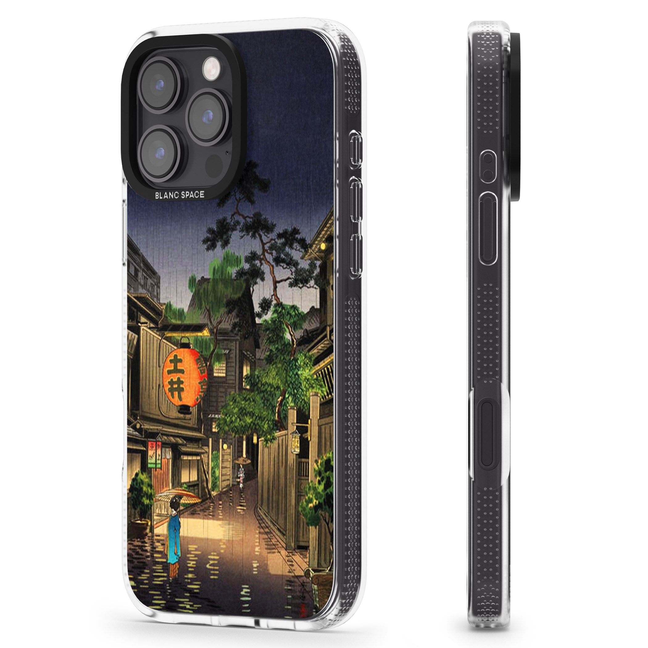 Evening in Ushigome iPhone 16 Pro Max / 16 Pro Clear Case Impact Air - Blanc Space