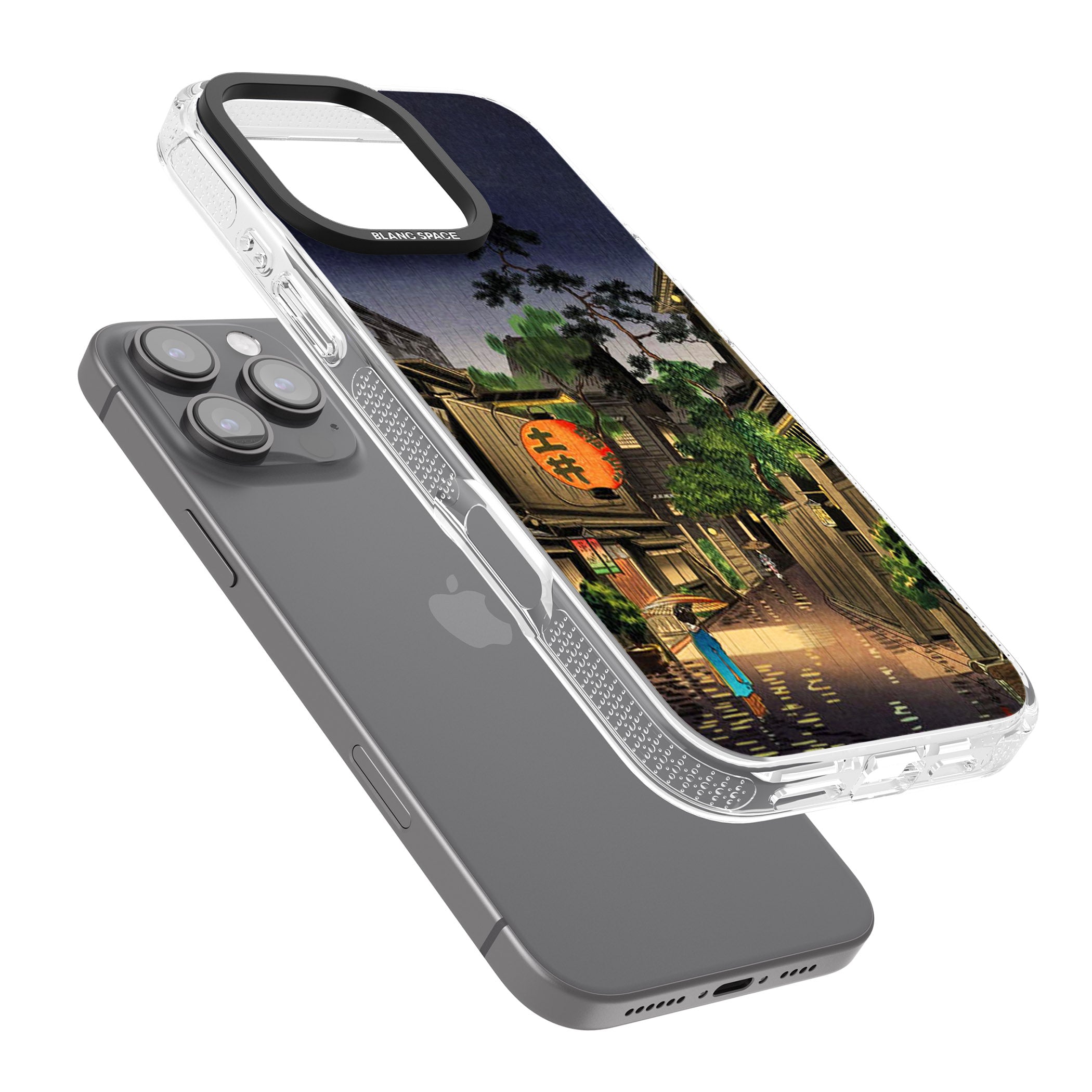 Evening in Ushigome iPhone 16 Pro Max / 16 Pro Clear Case Impact Air - Blanc Space