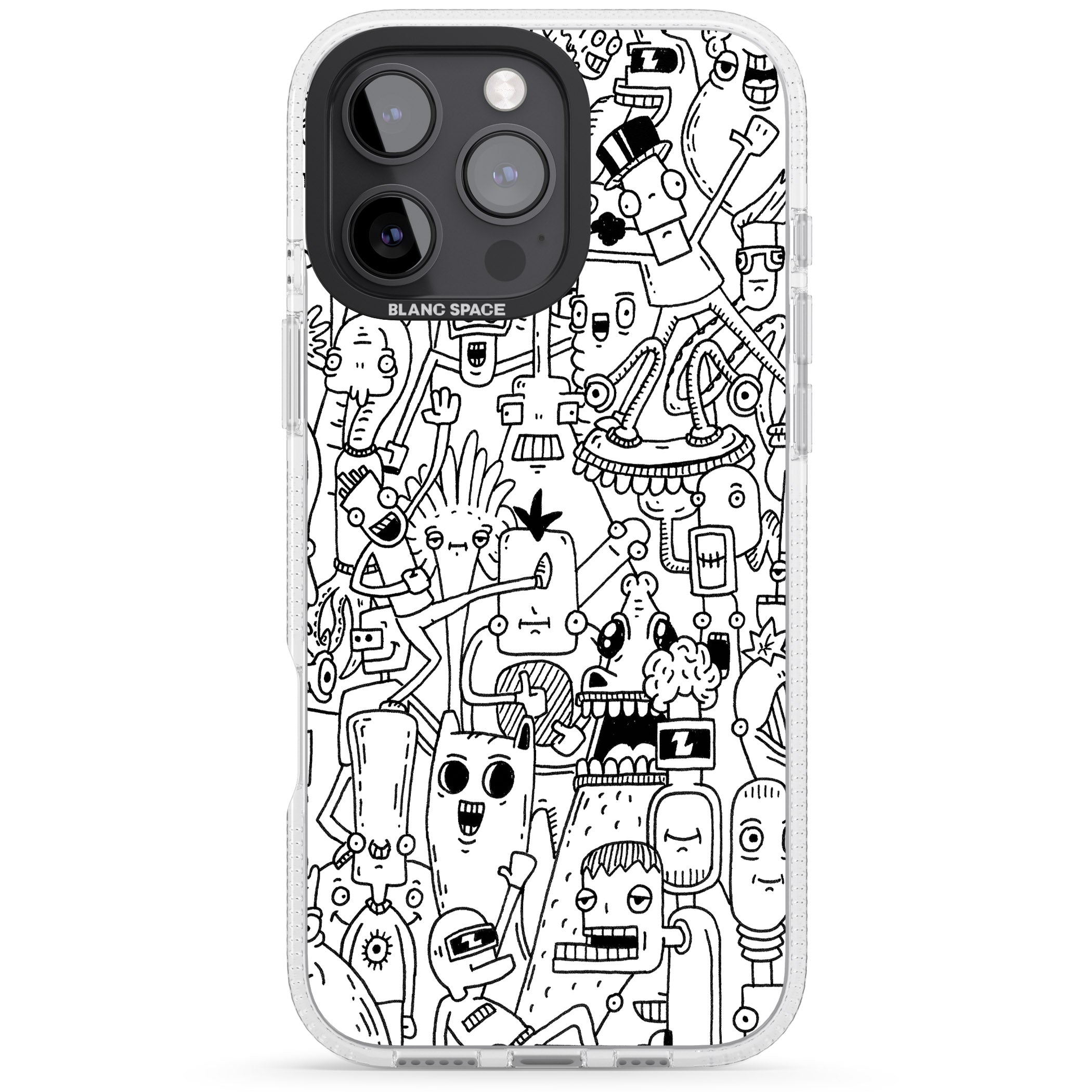 Stack Original iPhone 16 Pro Max / 16 Pro Clear Case Impact Air - Blanc Space