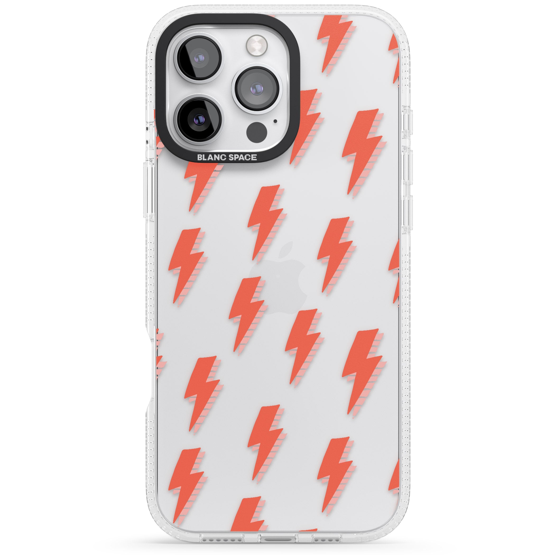 Pop Lightning iPhone 16 Pro Max / 16 Pro Clear Case Impact Air - Blanc Space