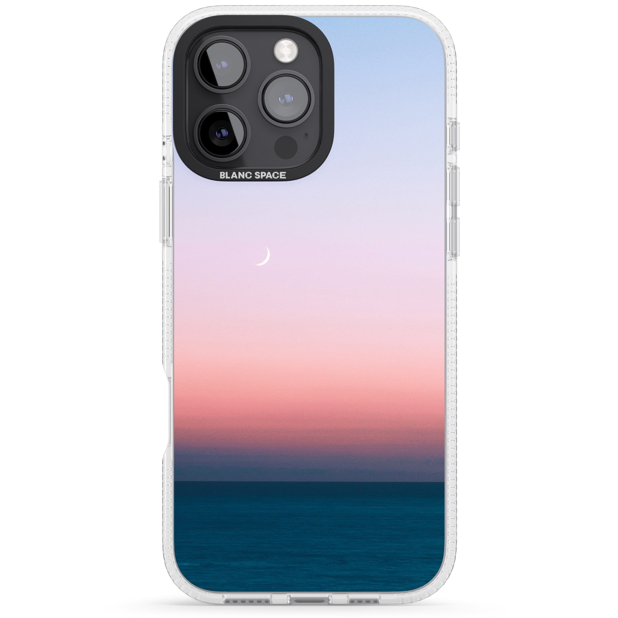 Sunset at Sea Photograph iPhone 16 Pro Max / 16 Pro Clear Case Impact Air - Blanc Space