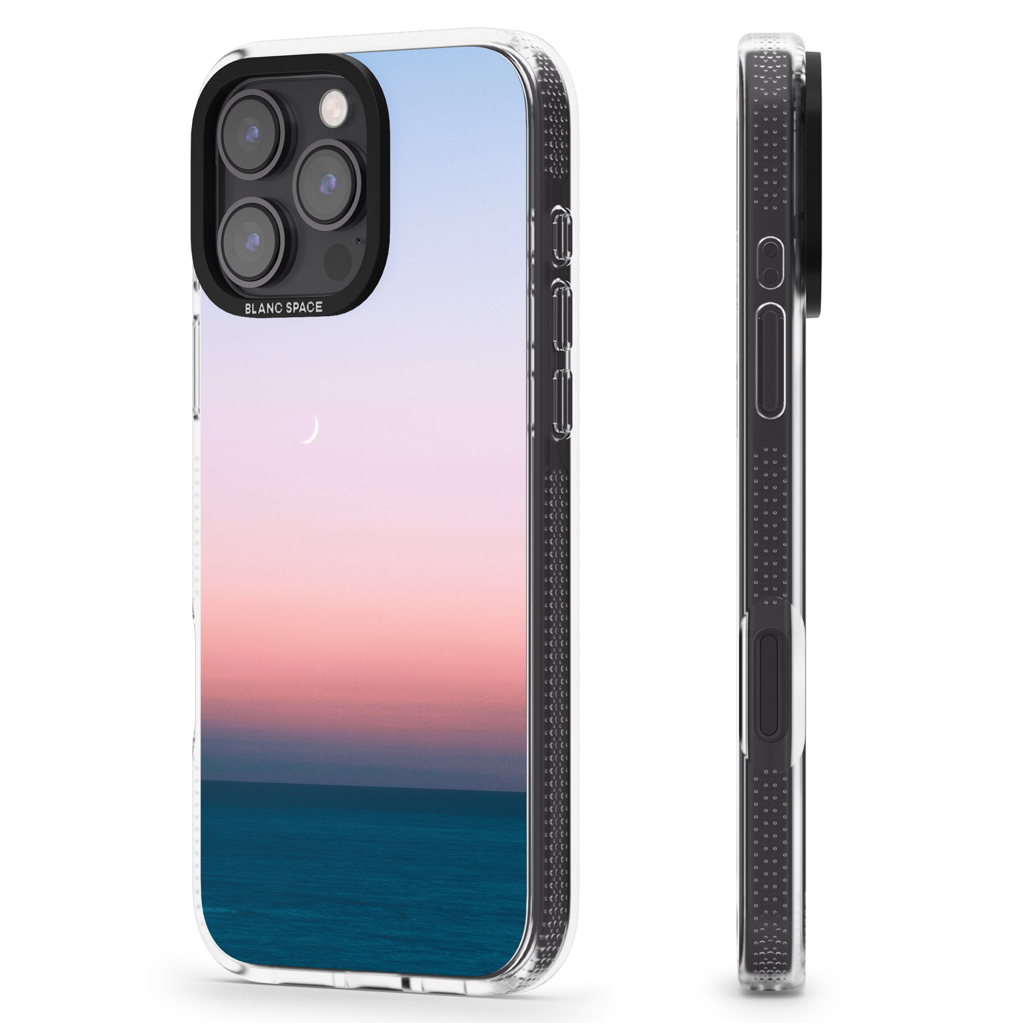 Sunset at Sea Photograph iPhone 16 Pro Max / 16 Pro Clear Case Impact Air - Blanc Space