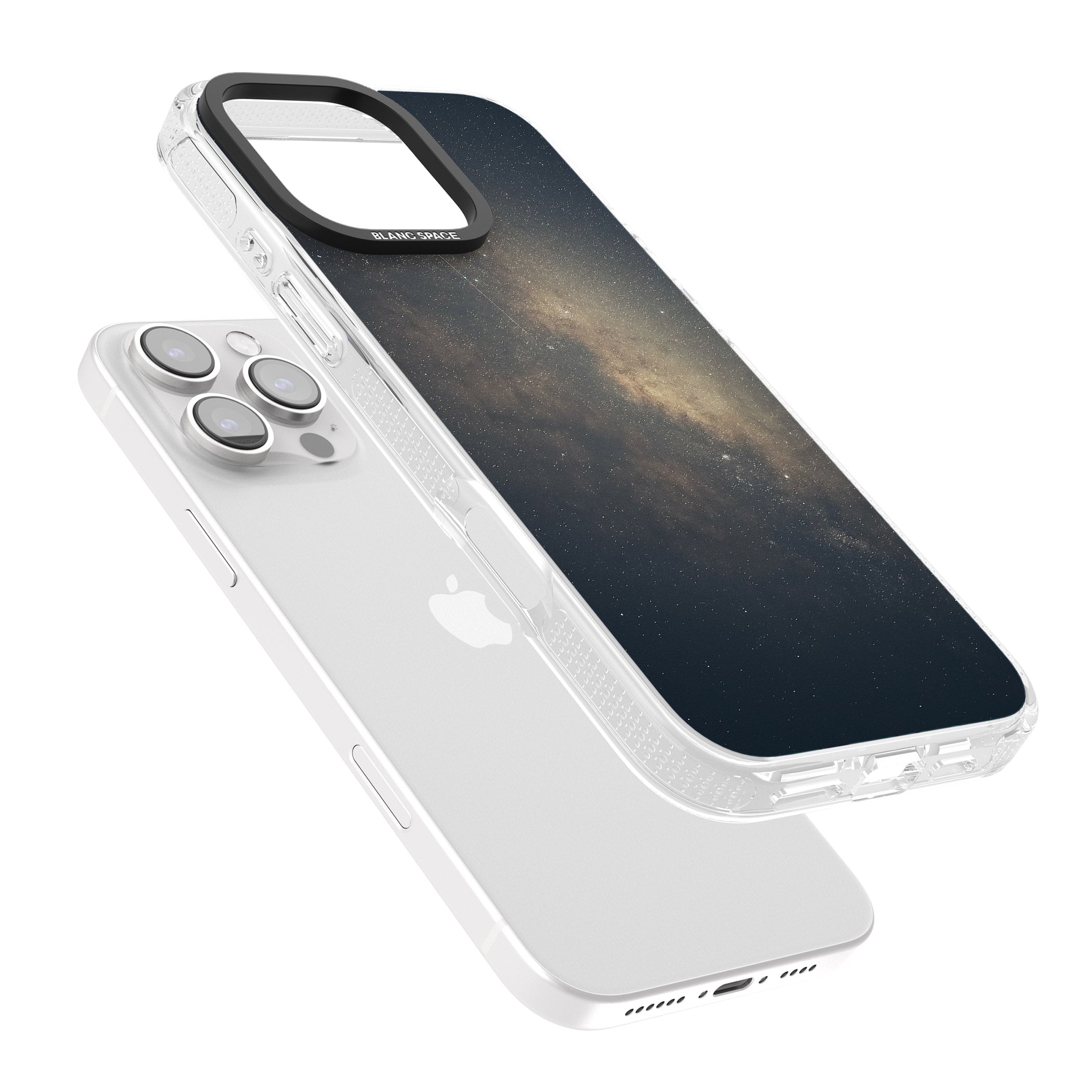 Night Sky Photograph iPhone 16 Pro Max / 16 Pro Clear Case Impact Air - Blanc Space