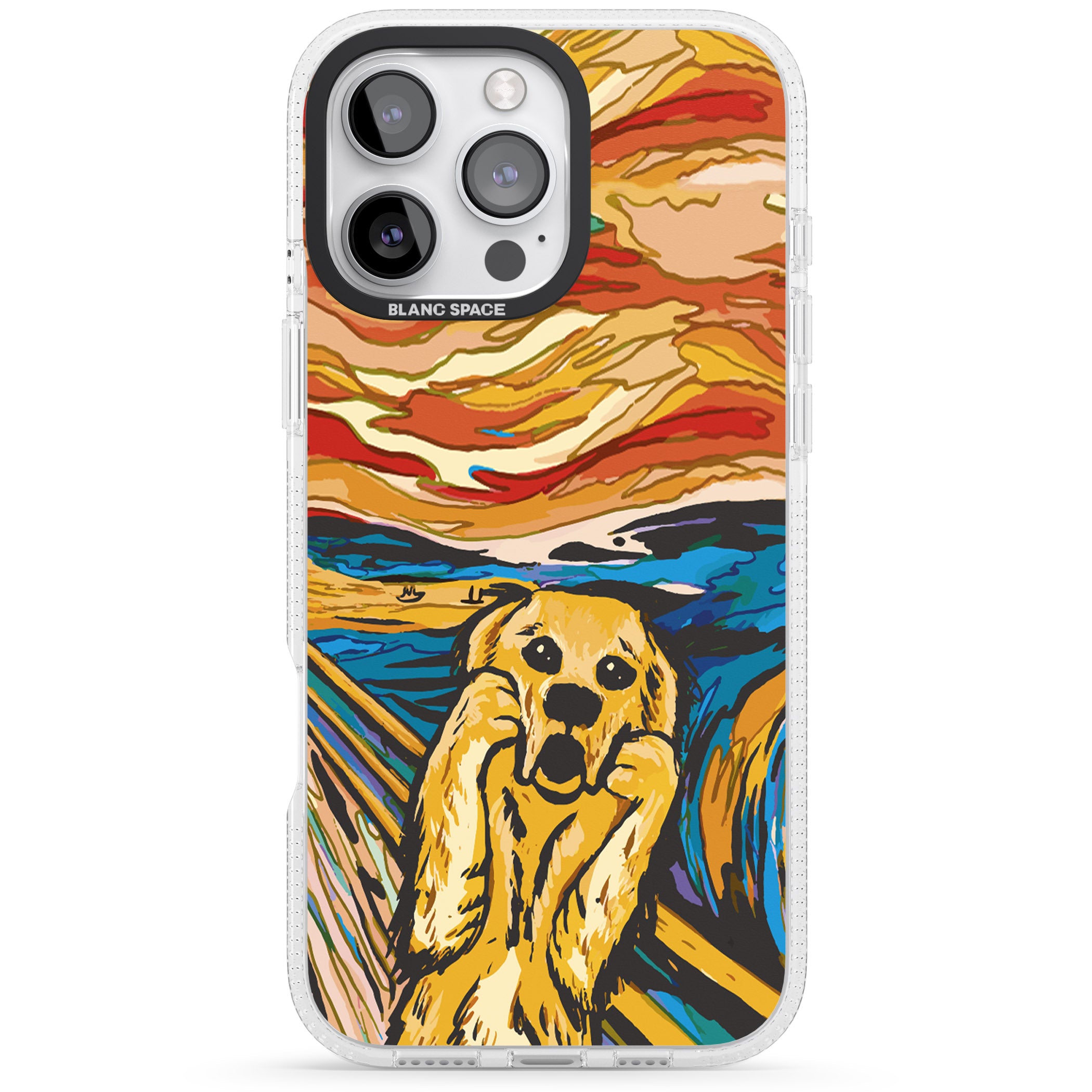 The Bark iPhone 16 Pro Max / 16 Pro Clear Case Impact Air - Blanc Space