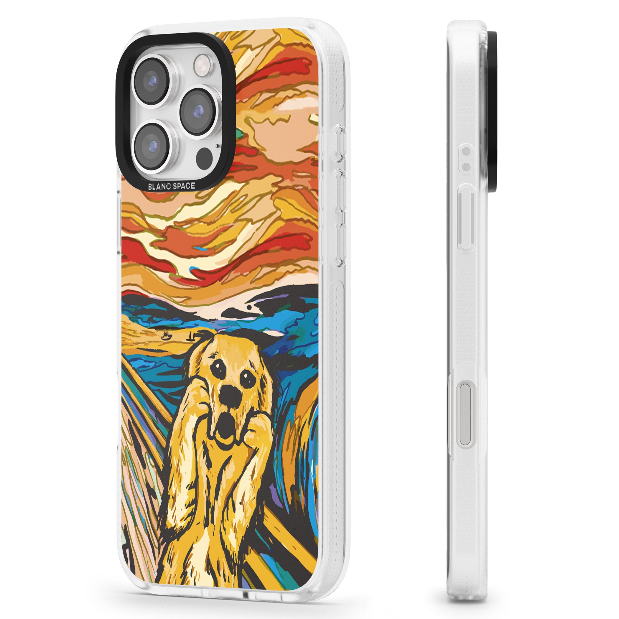 The Bark iPhone 16 Pro Max / 16 Pro Clear Case Impact Air - Blanc Space