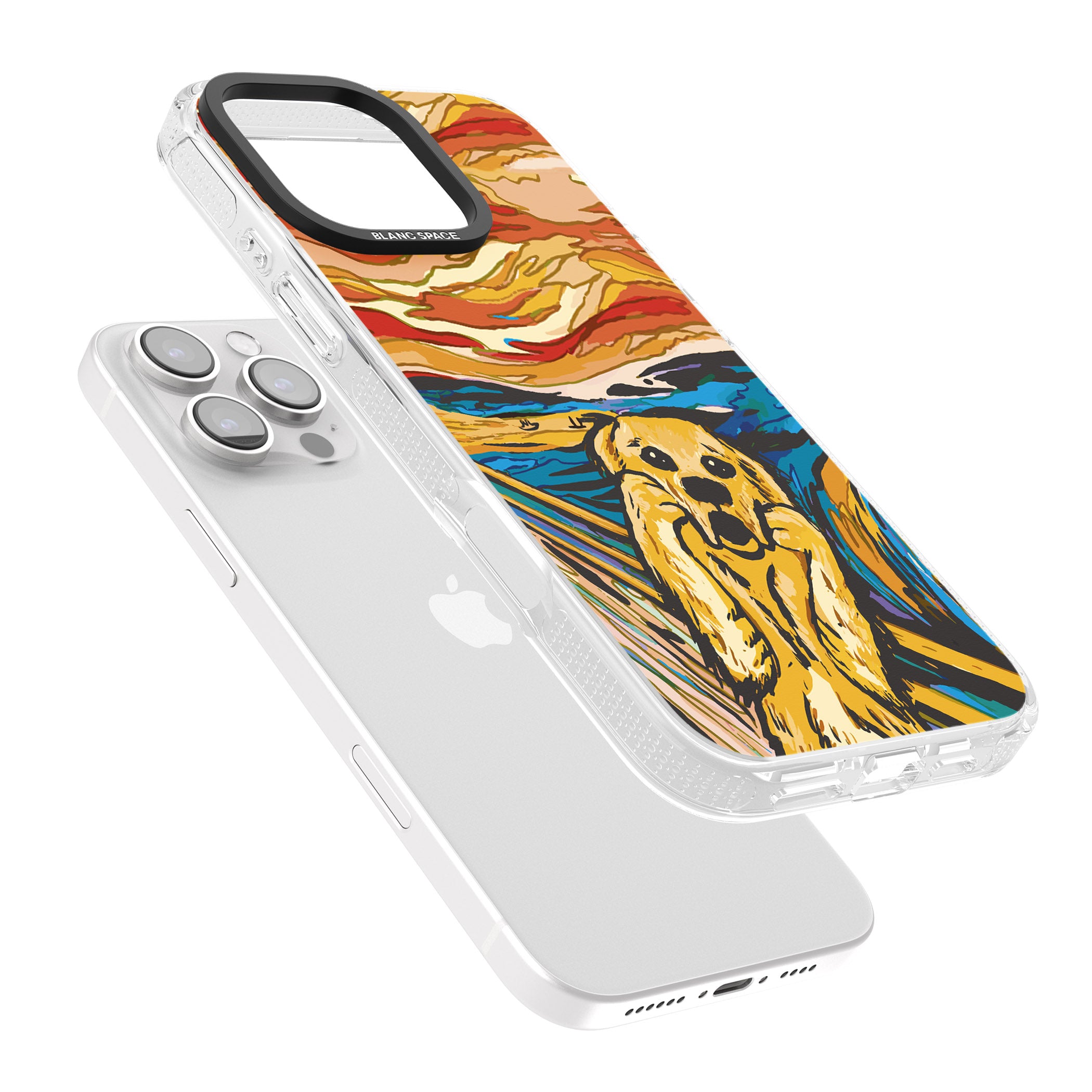 The Bark iPhone 16 Pro Max / 16 Pro Clear Case Impact Air - Blanc Space