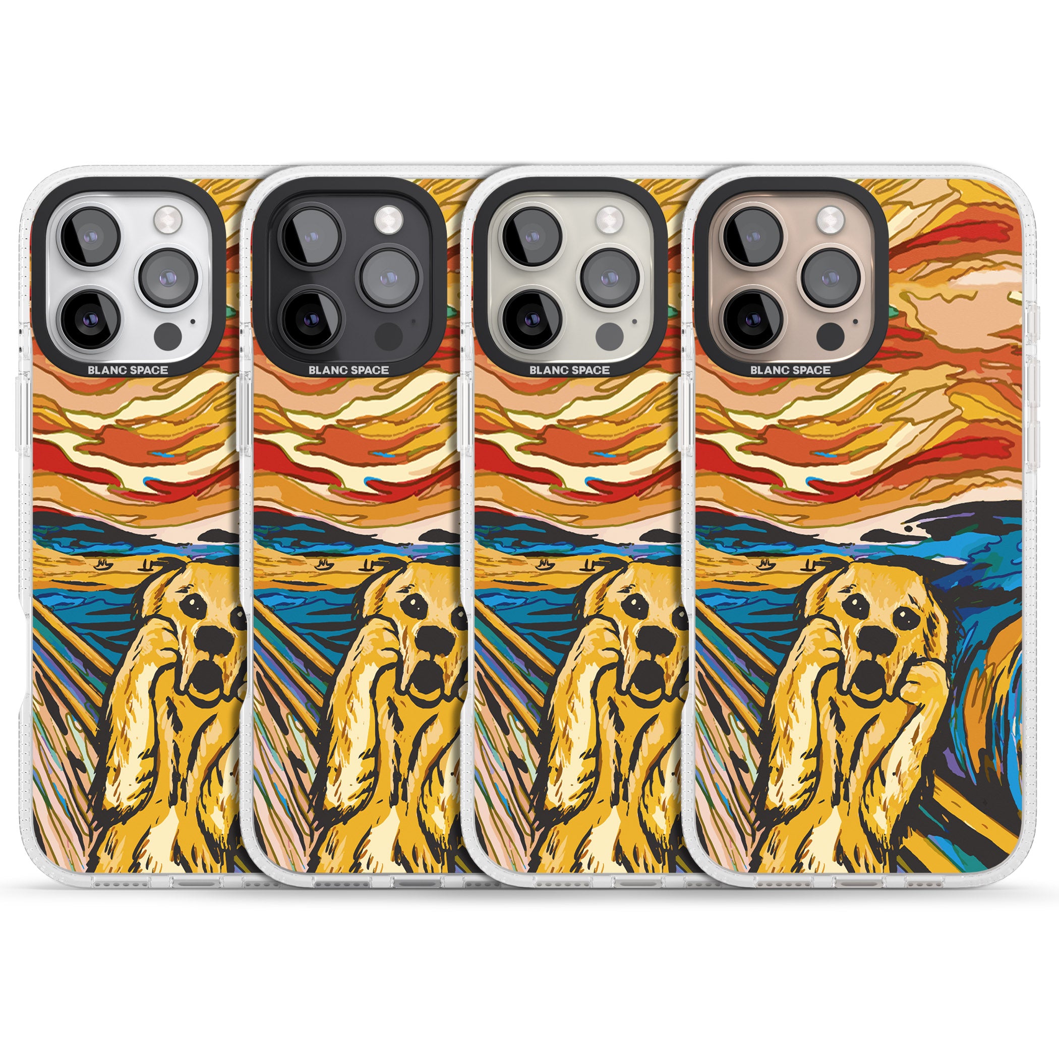 The Bark iPhone 16 Pro Max / 16 Pro Clear Case Impact Air - Blanc Space