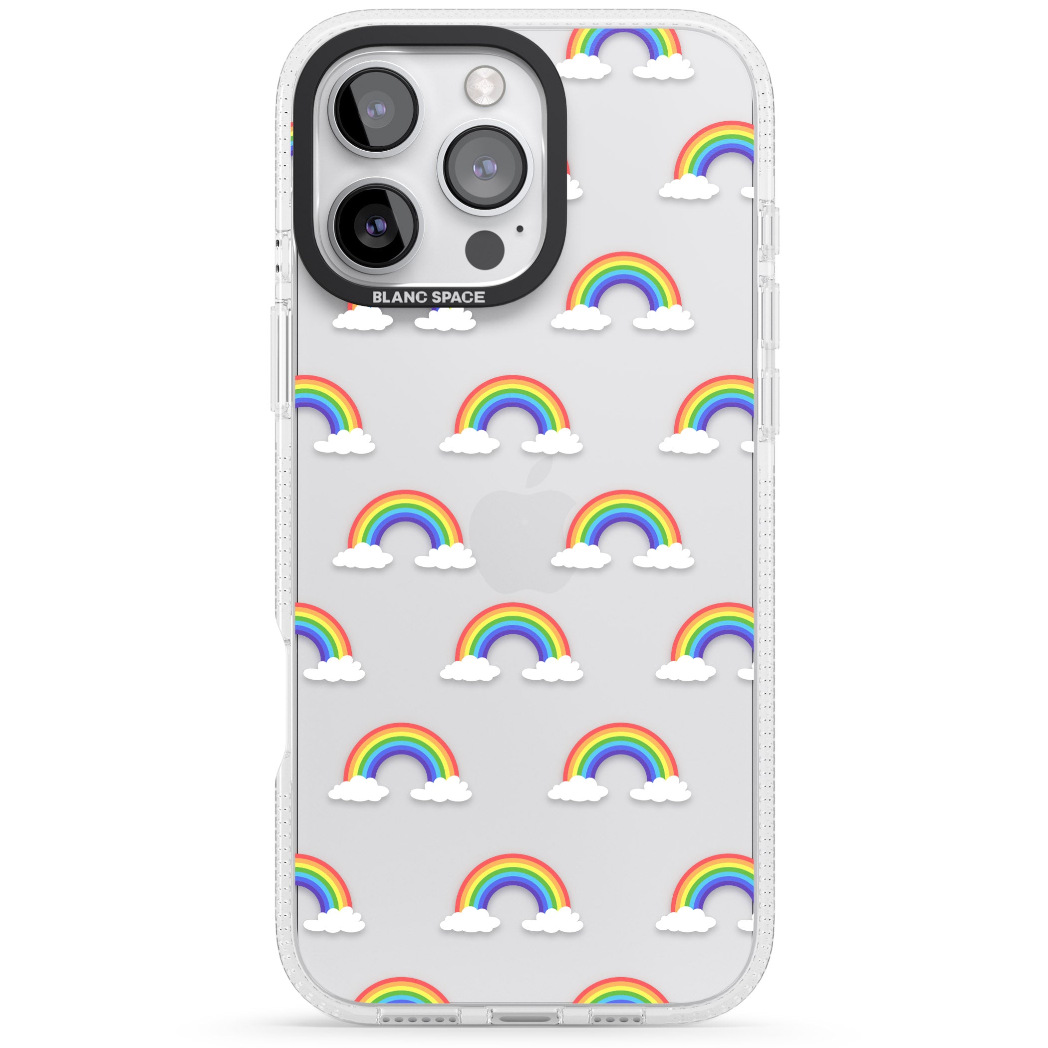 Rainbow of possibilities iPhone 16 Pro Max / 16 Pro Clear Case Impact Air - Blanc Space