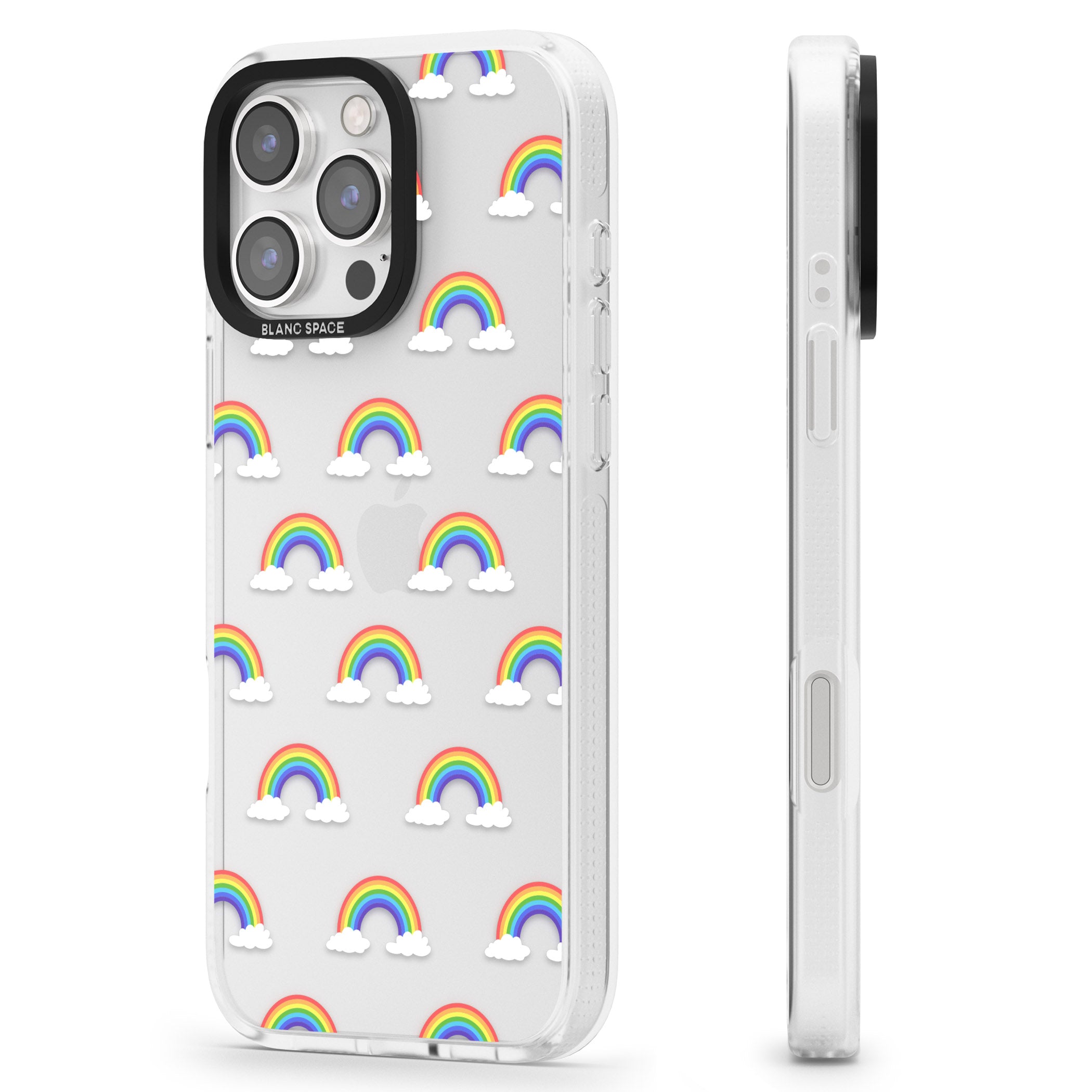 Rainbow of possibilities iPhone 16 Pro Max / 16 Pro Clear Case Impact Air - Blanc Space