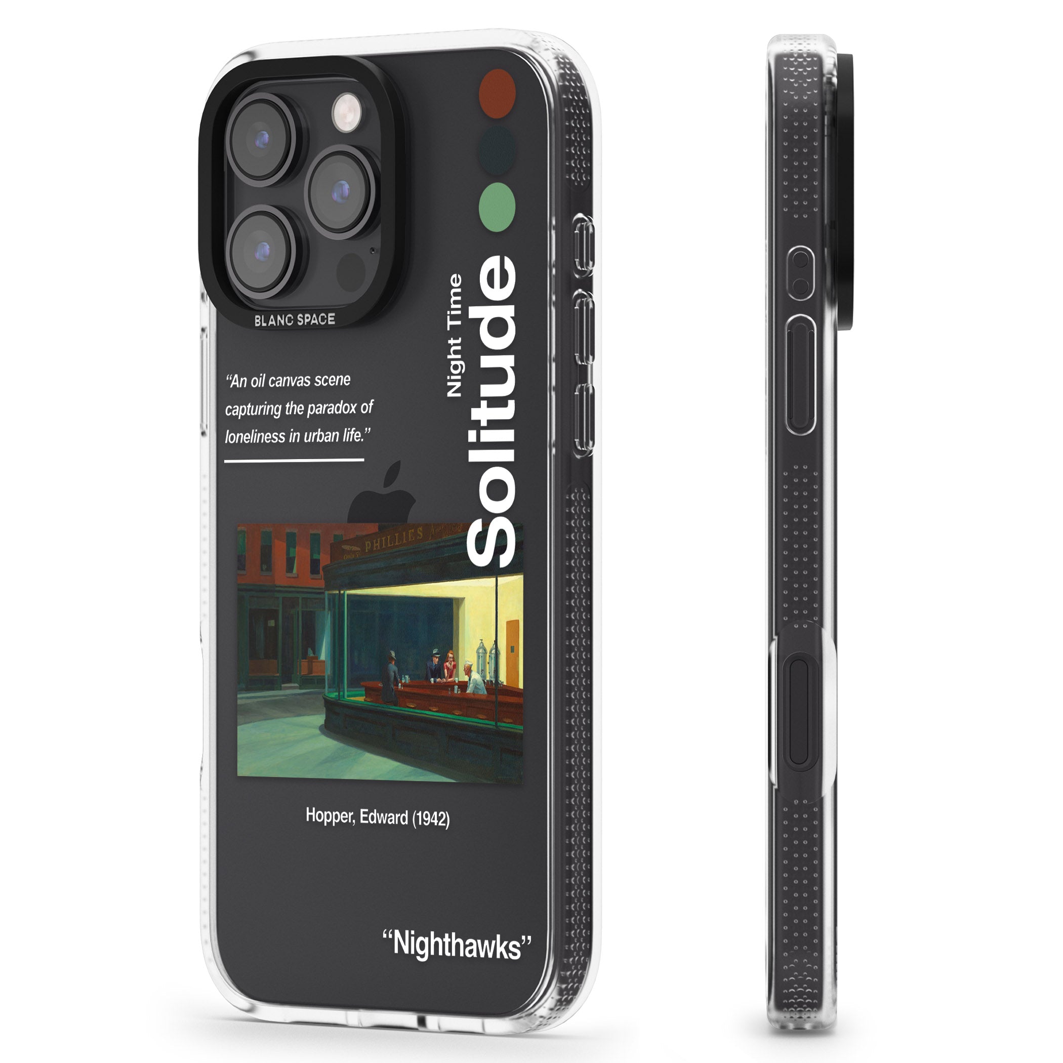 Nighthawks iPhone 16 Pro Max / 16 Pro Clear Case Impact Air - Blanc Space