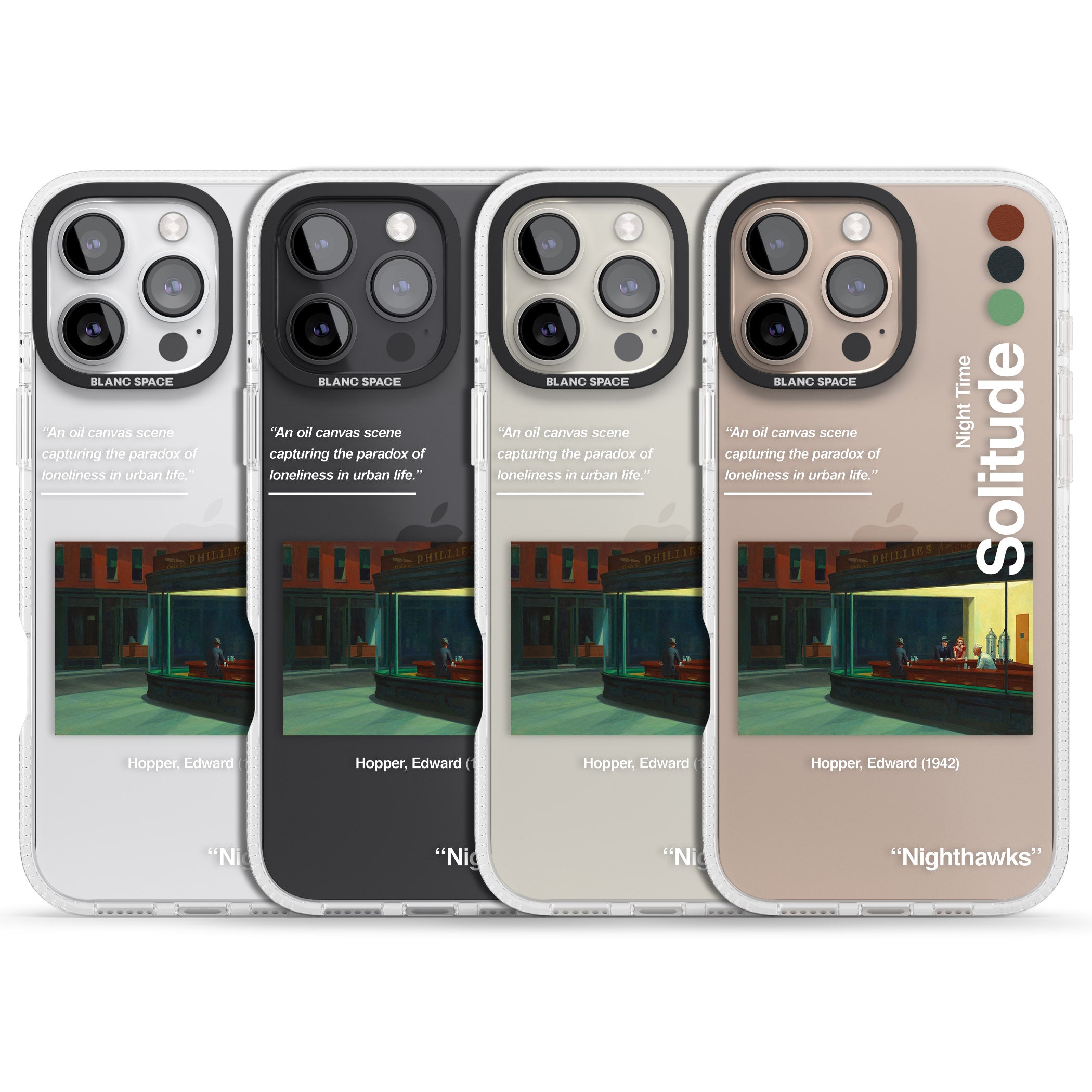 Nighthawks iPhone 16 Pro Max / 16 Pro Clear Case Impact Air - Blanc Space