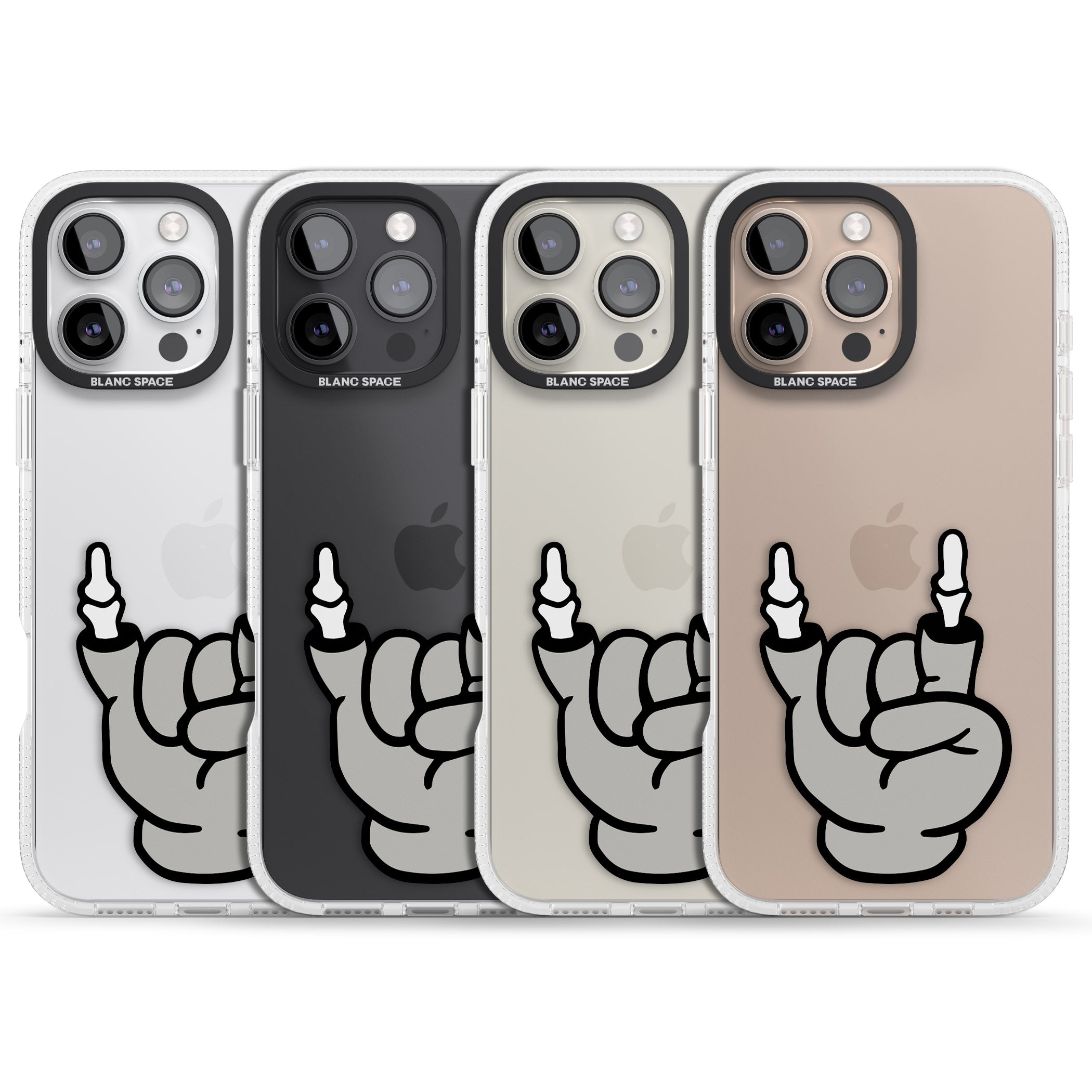 Rock 'til you drop iPhone 16 Pro Max / 16 Pro Clear Case Impact Air - Blanc Space