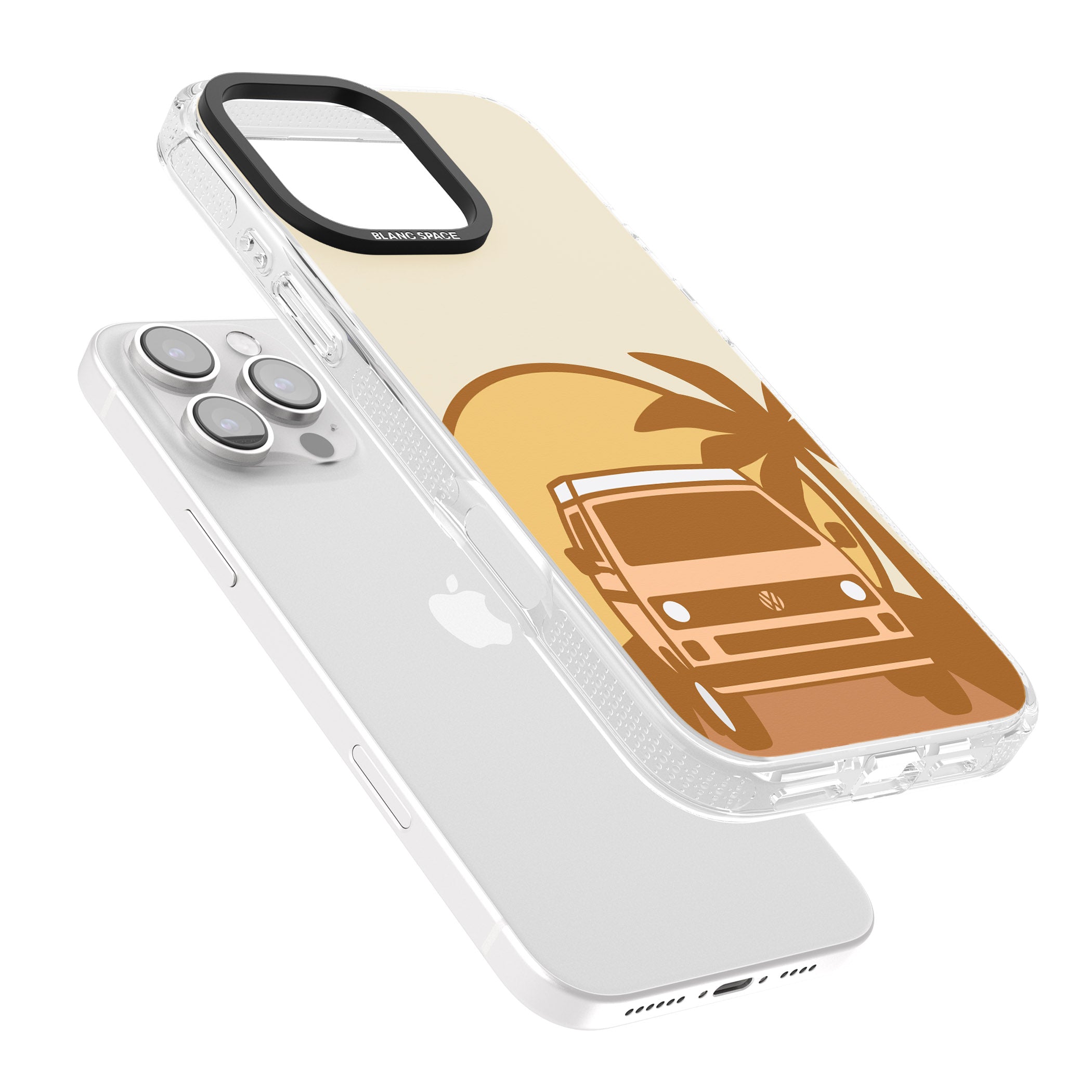 Camp Cruise iPhone 16 Pro Max / 16 Pro Clear Case Impact Air - Blanc Space