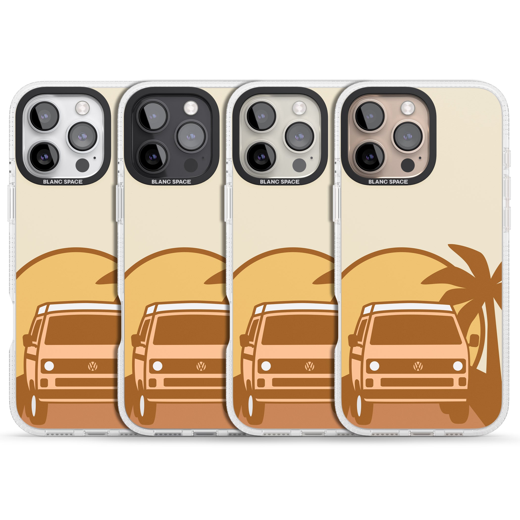 Camp Cruise iPhone 16 Pro Max / 16 Pro Clear Case Impact Air - Blanc Space