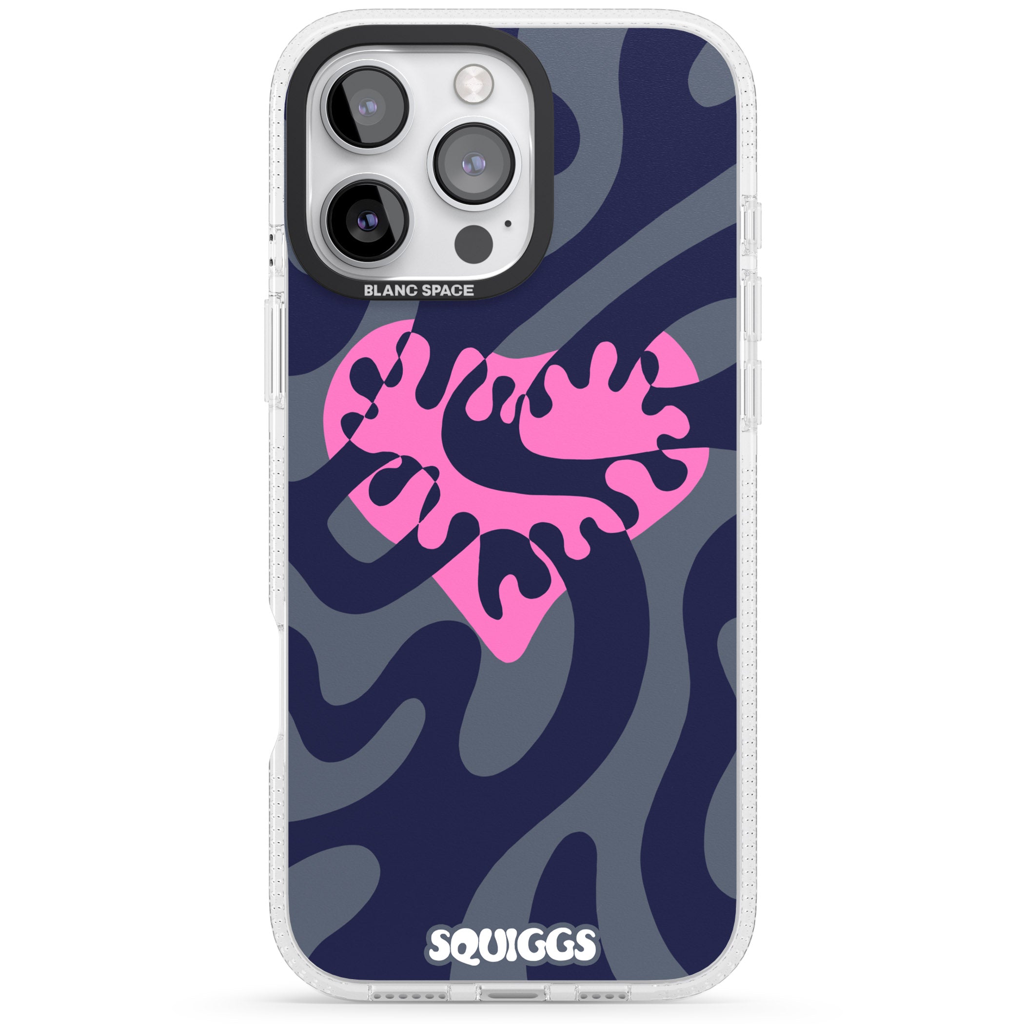 Broken Heart iPhone 16 Pro Max / 16 Pro Clear Case Impact Air - Blanc Space