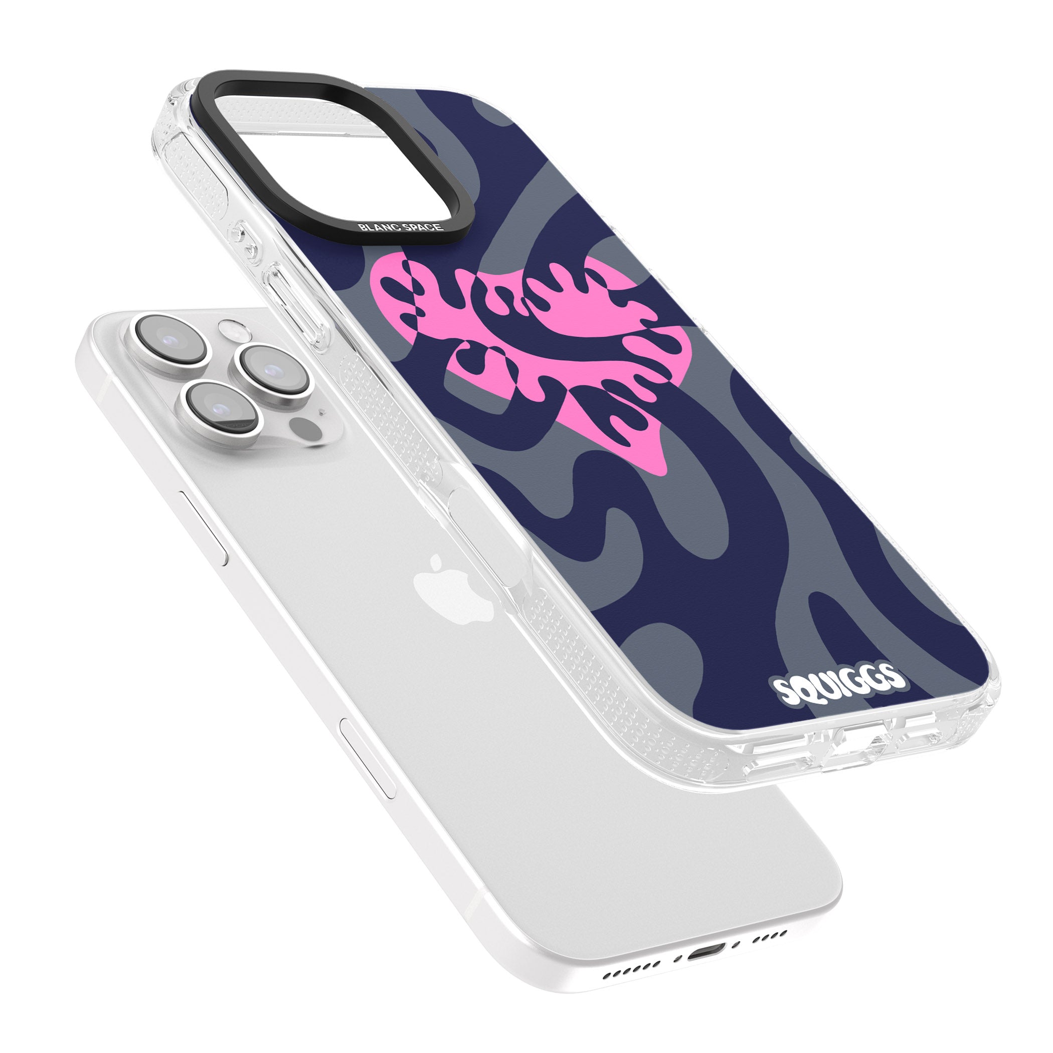 Broken Heart iPhone 16 Pro Max / 16 Pro Clear Case Impact Air - Blanc Space