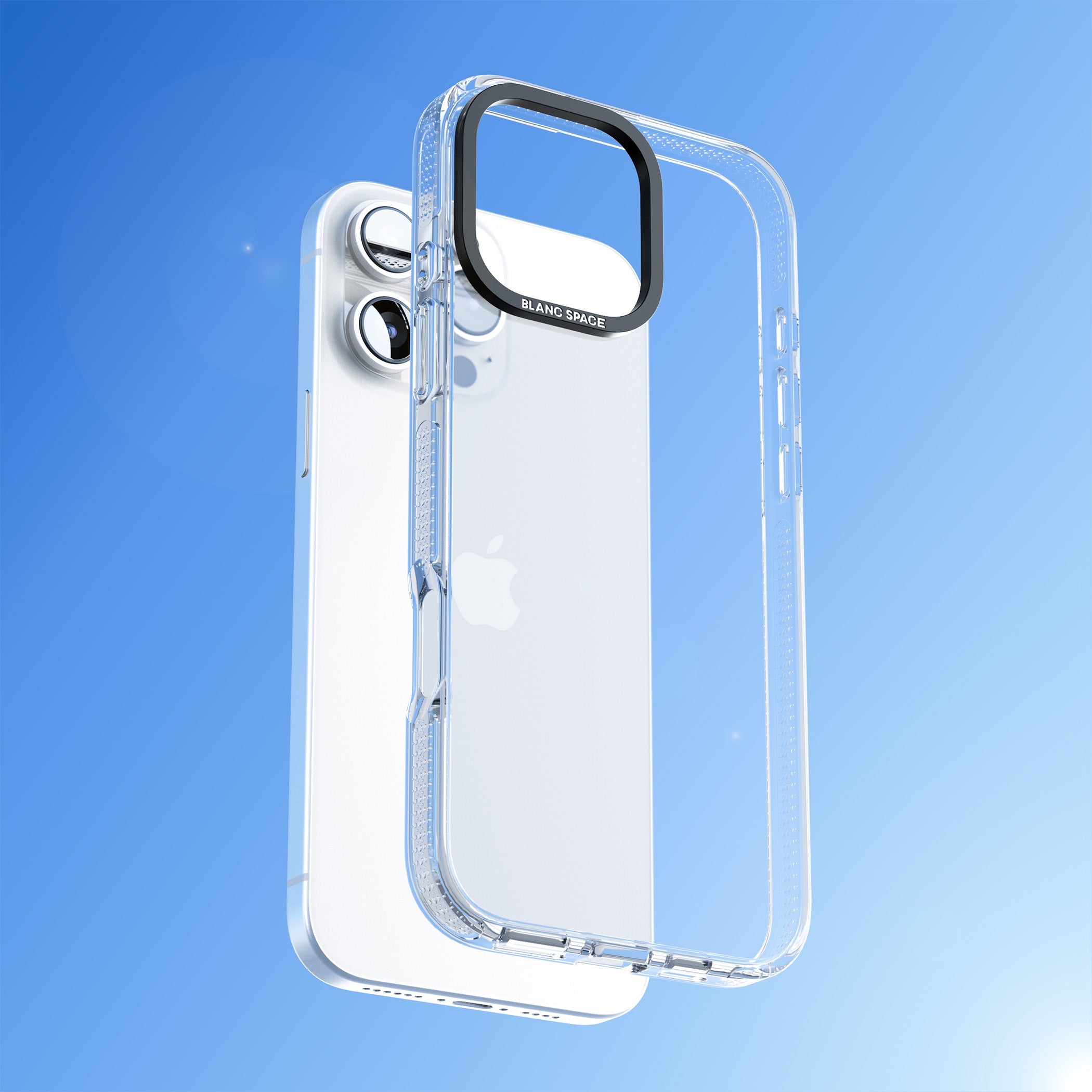 Be the reason someone smiles iPhone 16 Pro Max / 16 Pro Clear Case Impact Air - Blanc Space