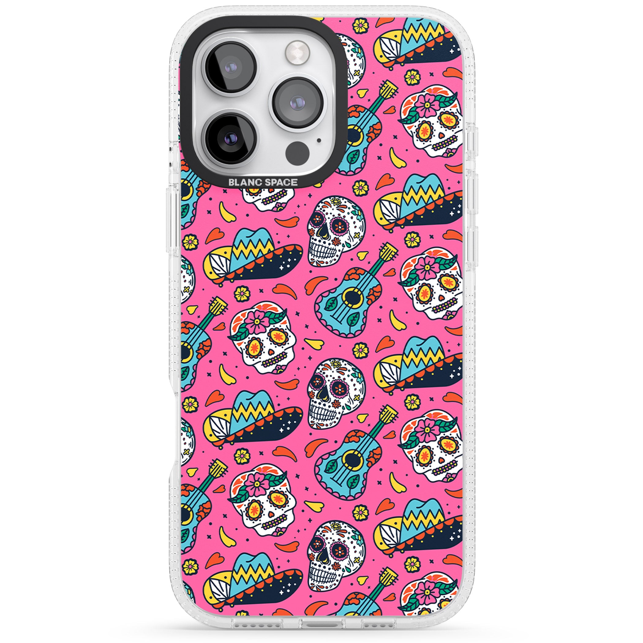 Pink Day Of The Dead Pattern