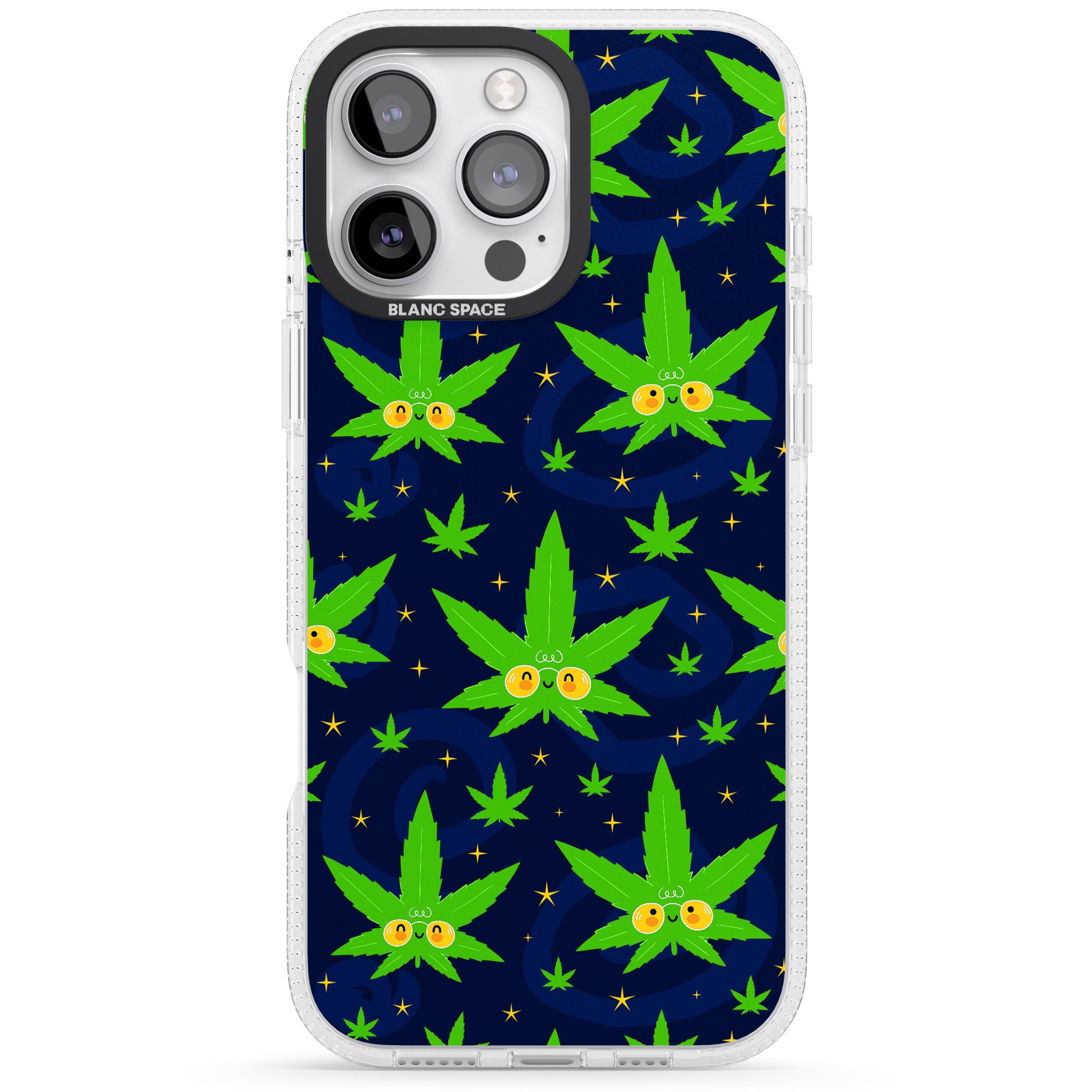 High AF iPhone 16 Pro Max / 16 Pro Clear Case Impact Air - Blanc Space