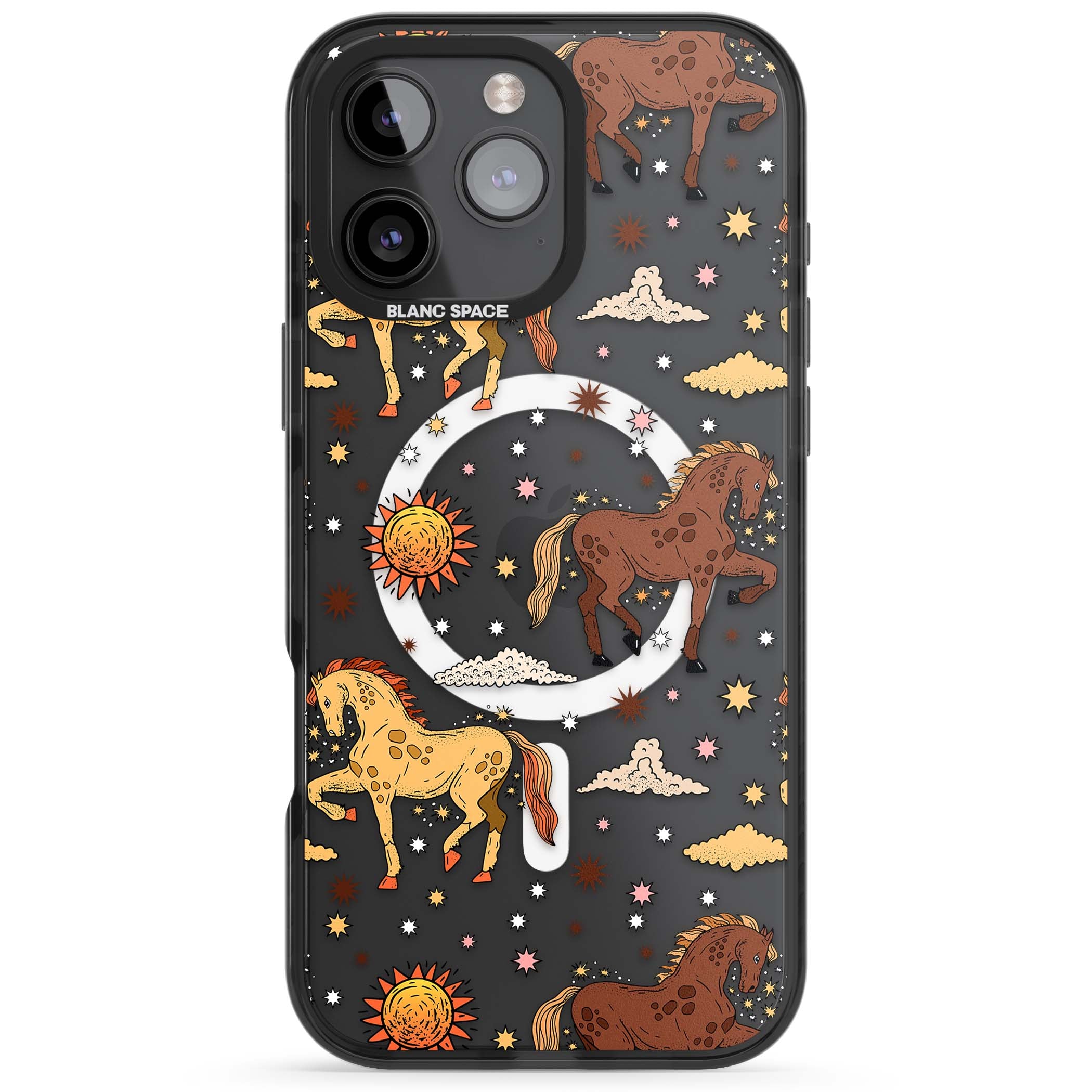 Elevate Your Phone'S Style With This Boho Celestial Sun & Eye Phone Case, Featuring A Mystical Blend Of Suns, All-Seeing Eyes, Butterflies, Stars, And