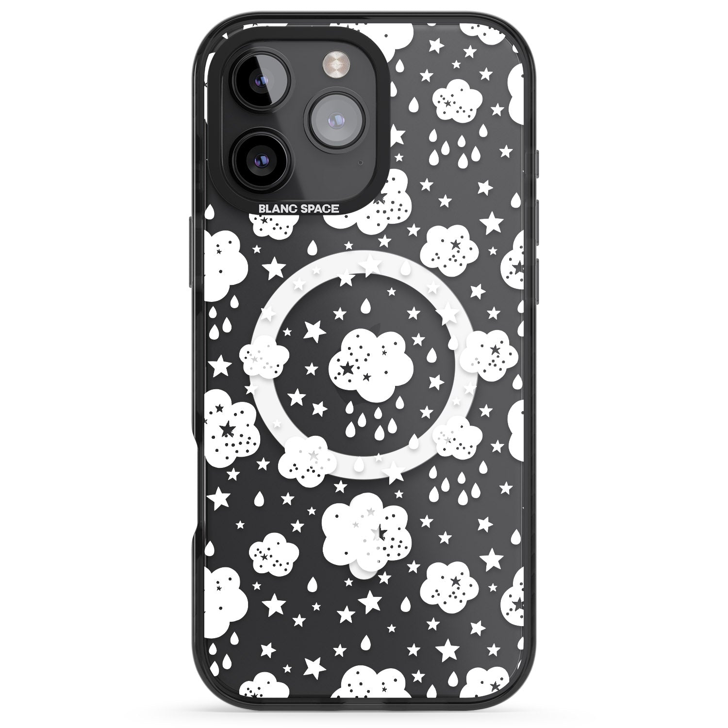 iPhone 16 Pro Max Rainy Days Black Impact Phone Case
