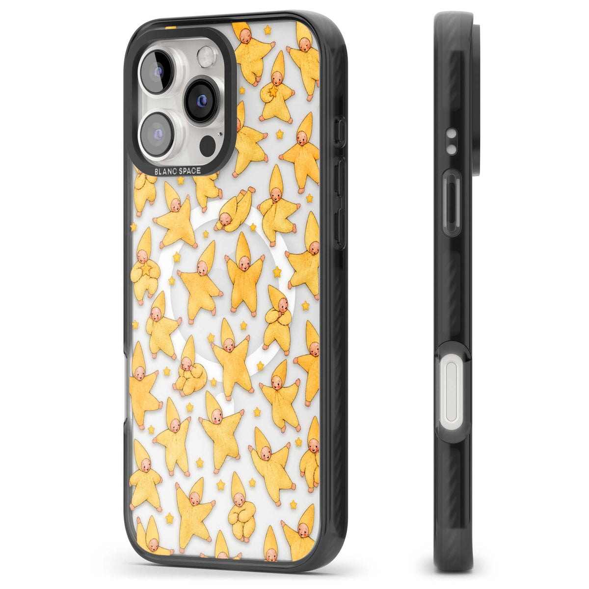 Dancing Star Babies for her iPhone case | Black Impact Magsafe case for iPhone 16 Pro, iPhone 16 Pro Max
