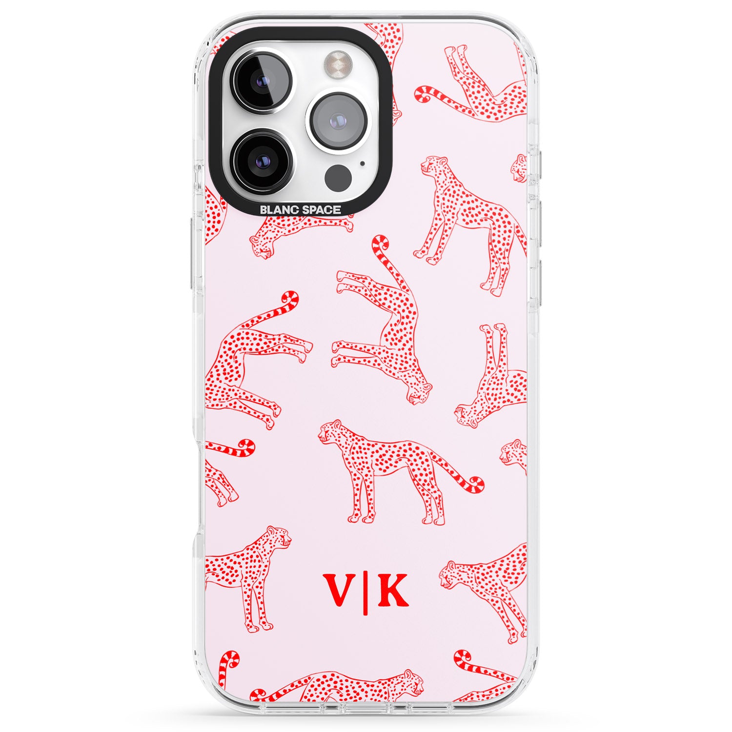 Personalised Red & Pink Cheetah